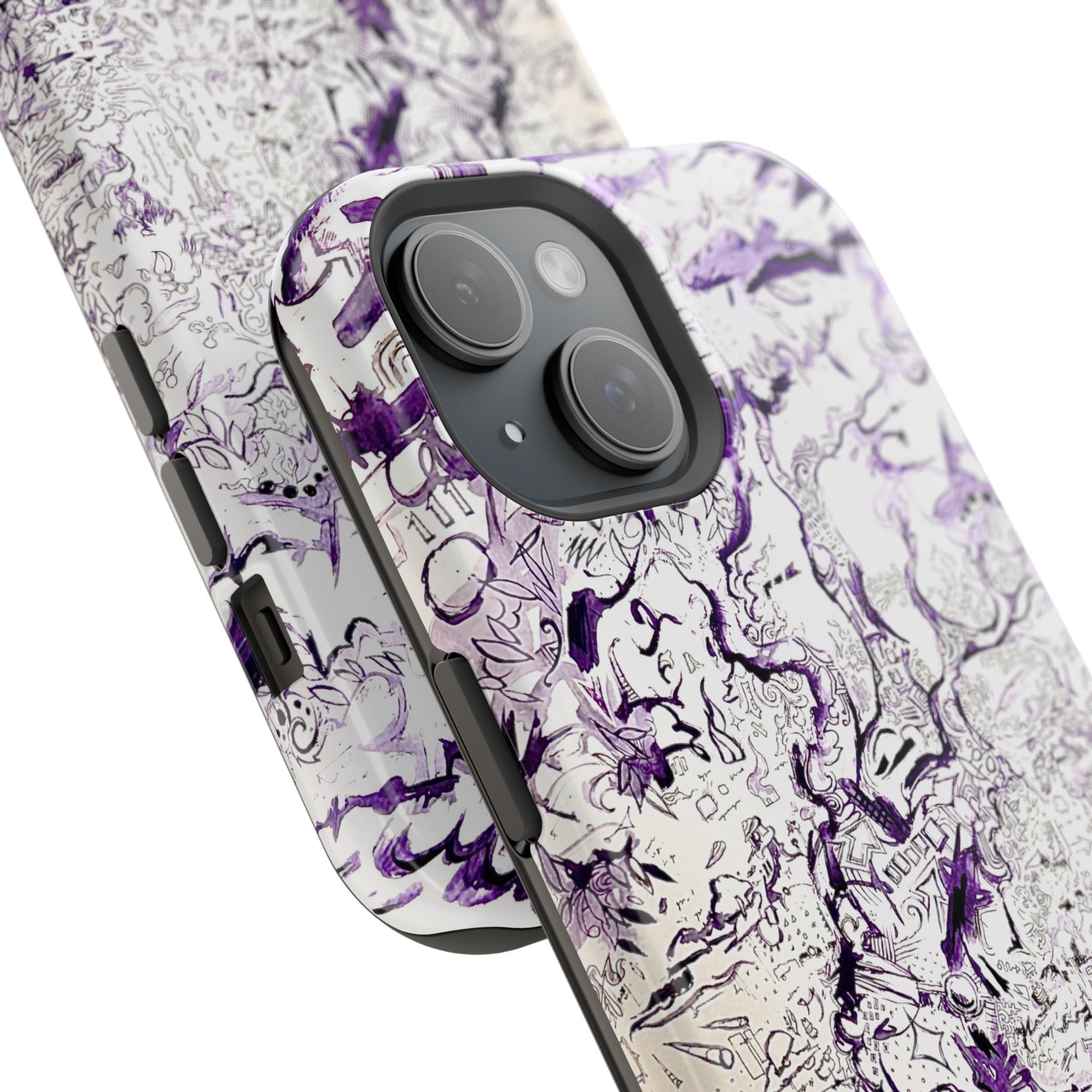Purple Ink Tree Magnetic Tough Cases
