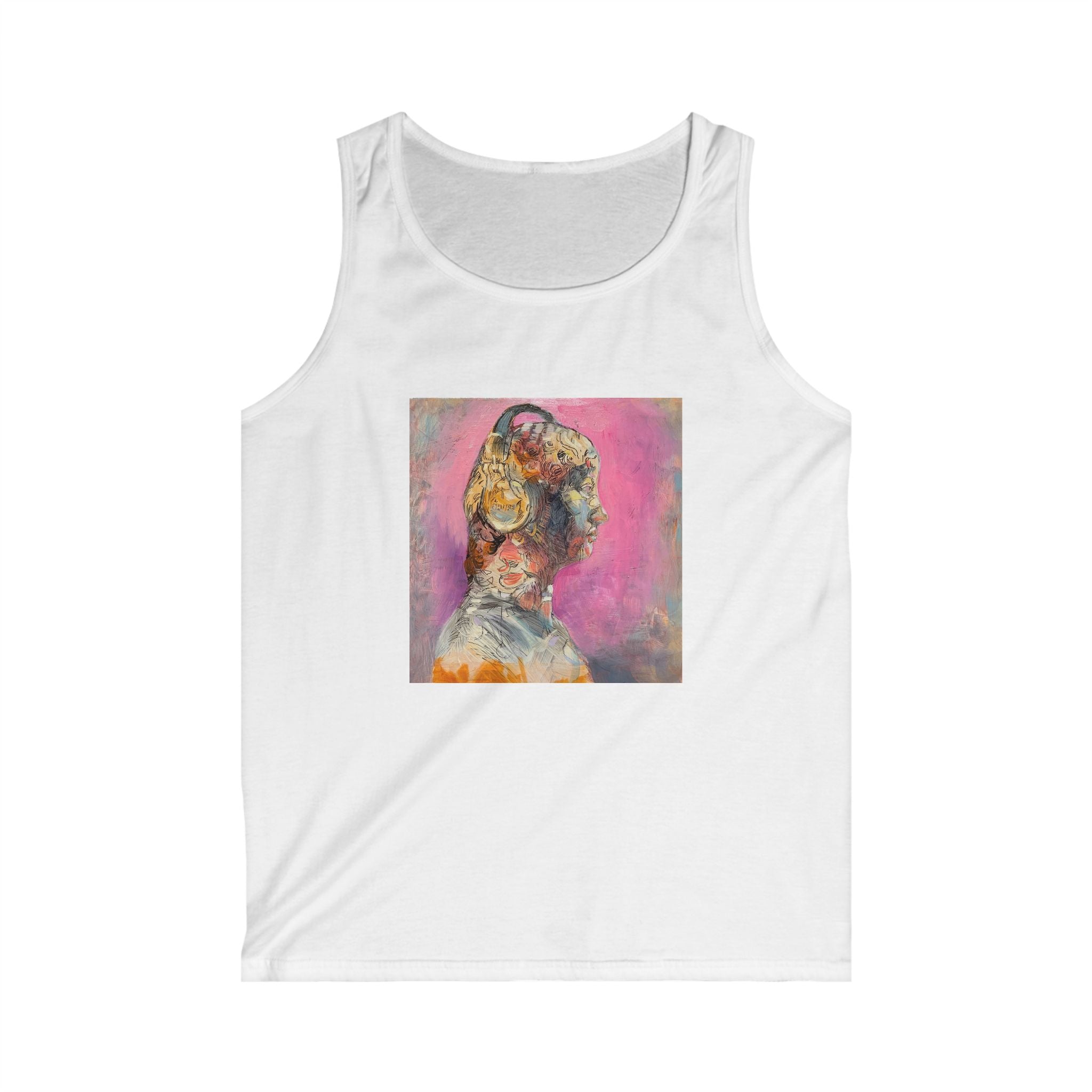 Abstract Realism Figure and Space Tank Top