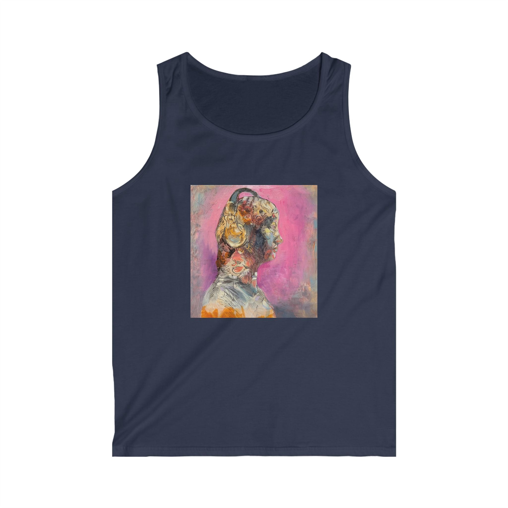Abstract Realism Figure and Space Tank Top