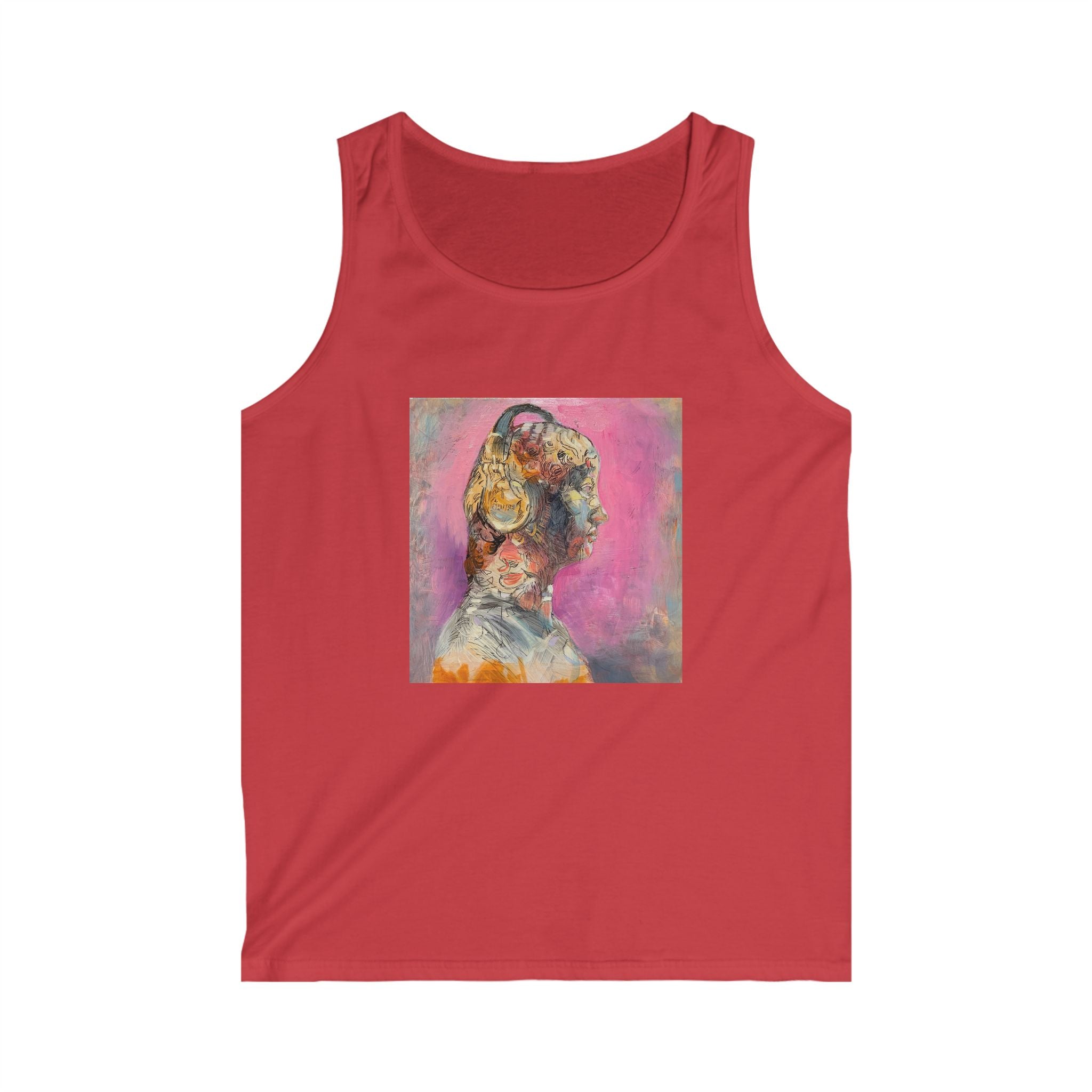 Abstract Realism Figure and Space Tank Top