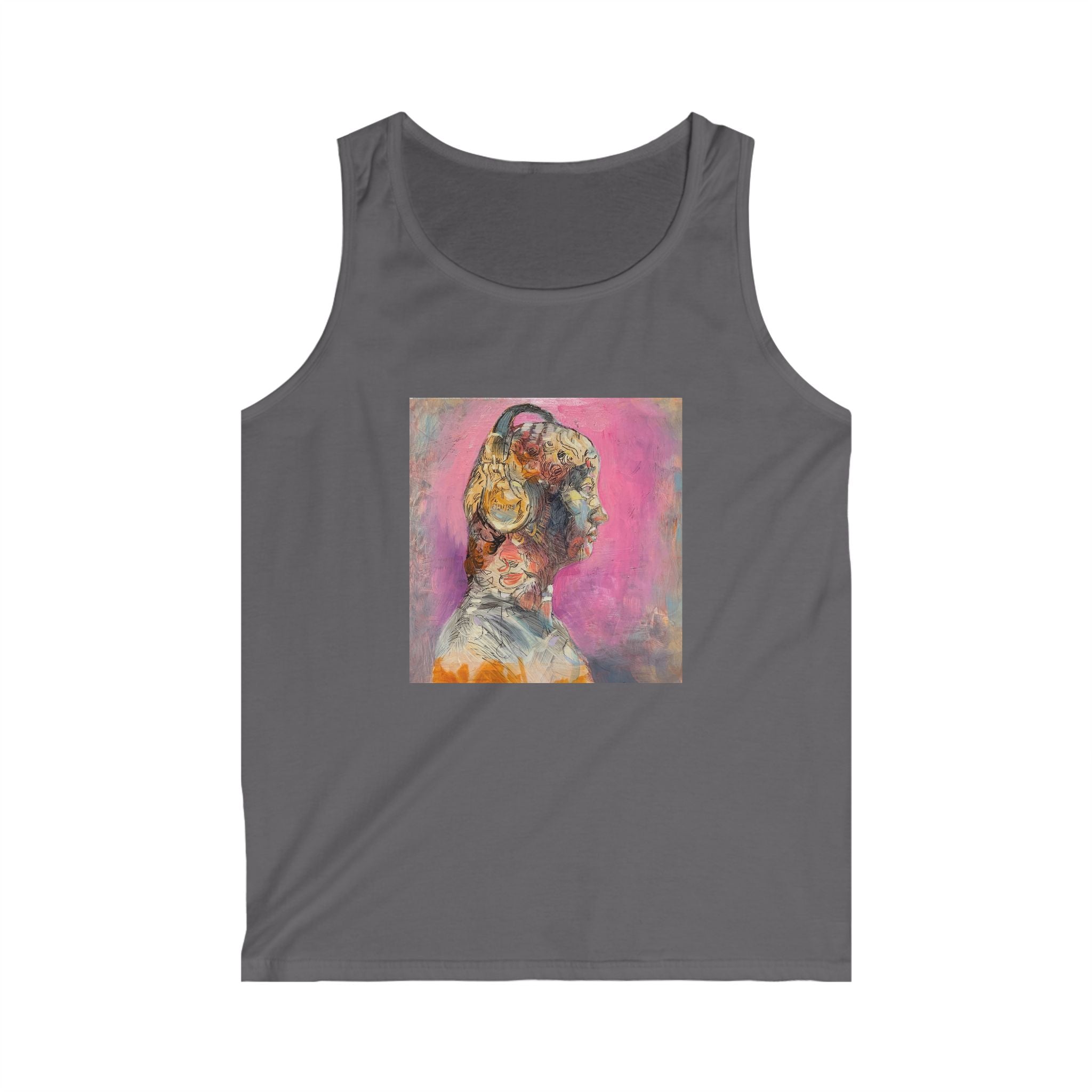 Abstract Realism Figure and Space Tank Top