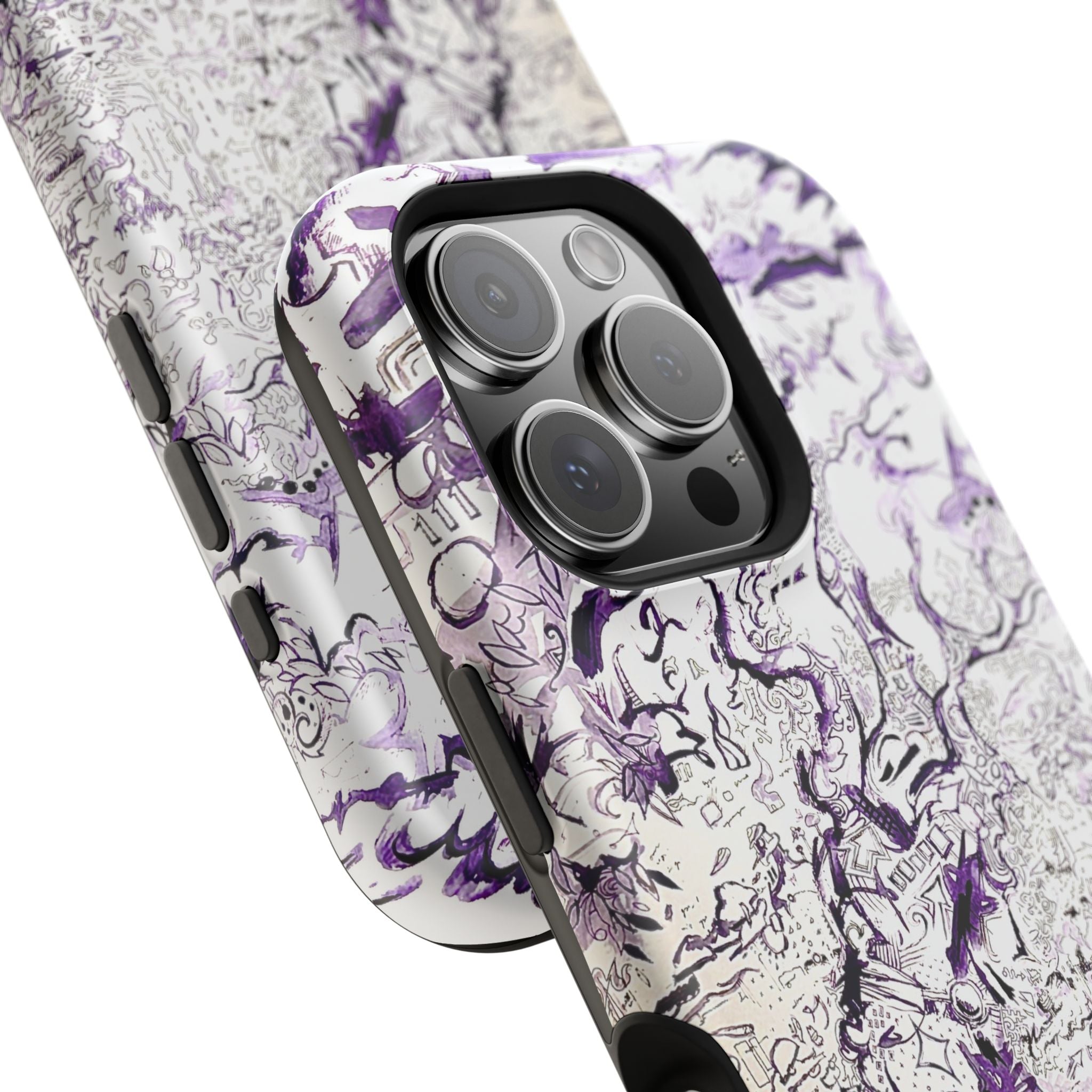 Purple Ink Tree Magnetic Tough Cases