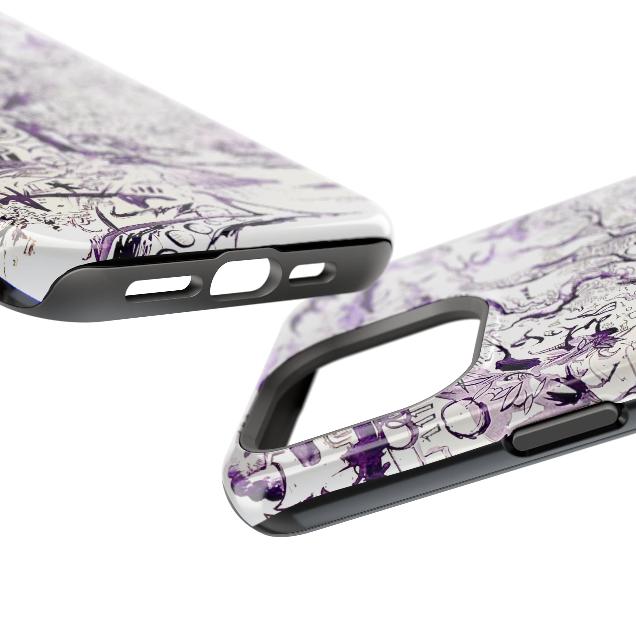 Purple Ink Tree Magnetic Tough Cases