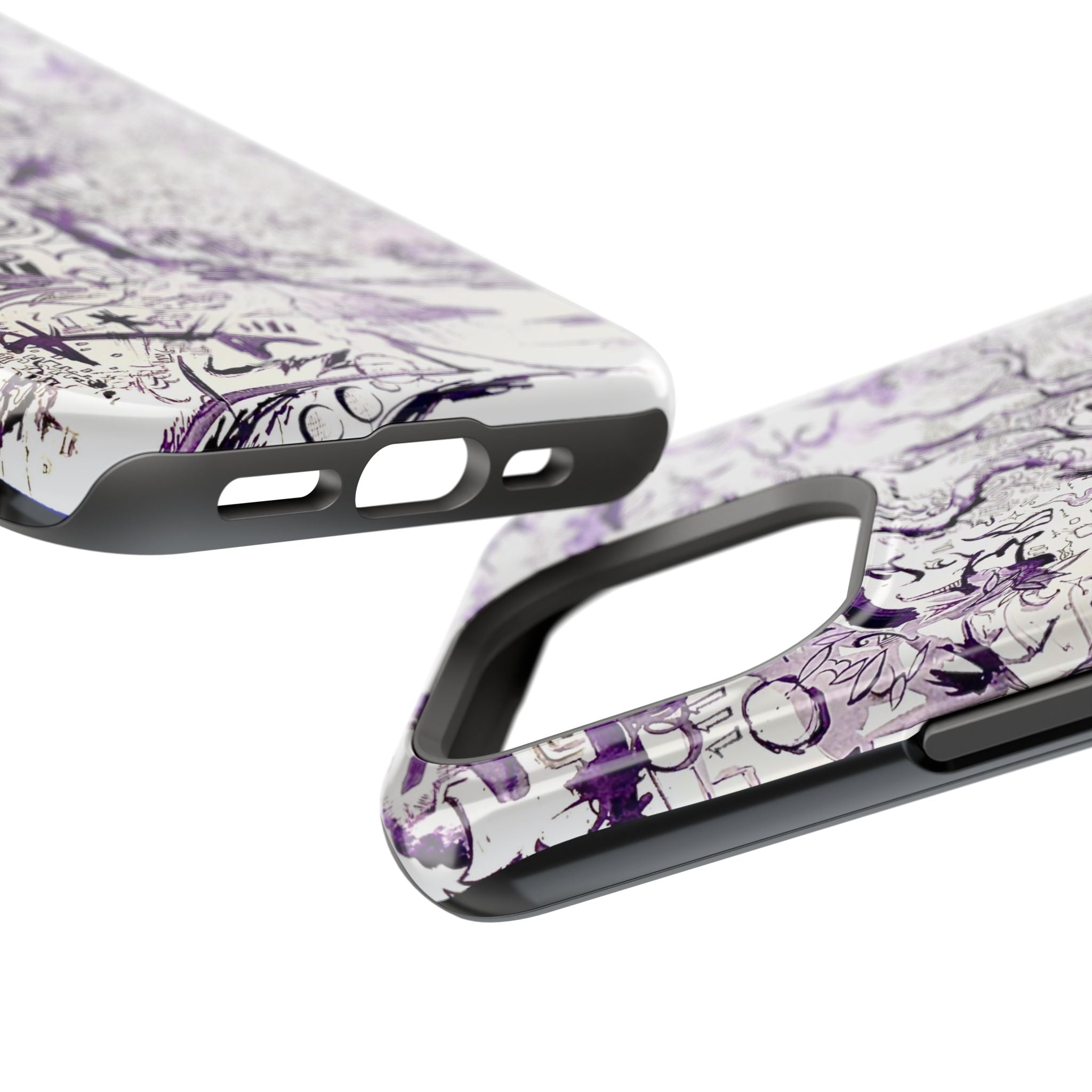 Purple Ink Tree Magnetic Tough Cases