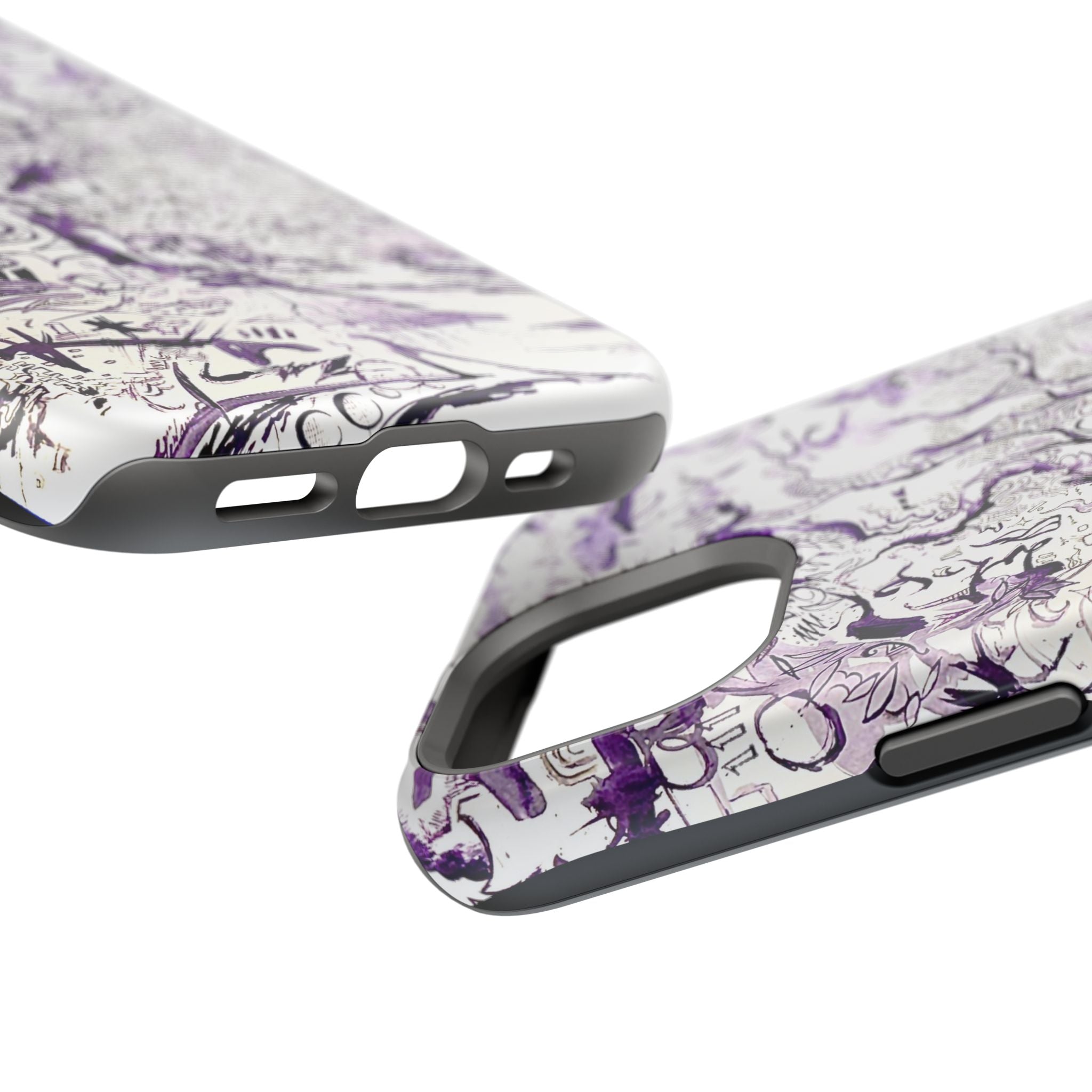 Purple Ink Tree Magnetic Tough Cases