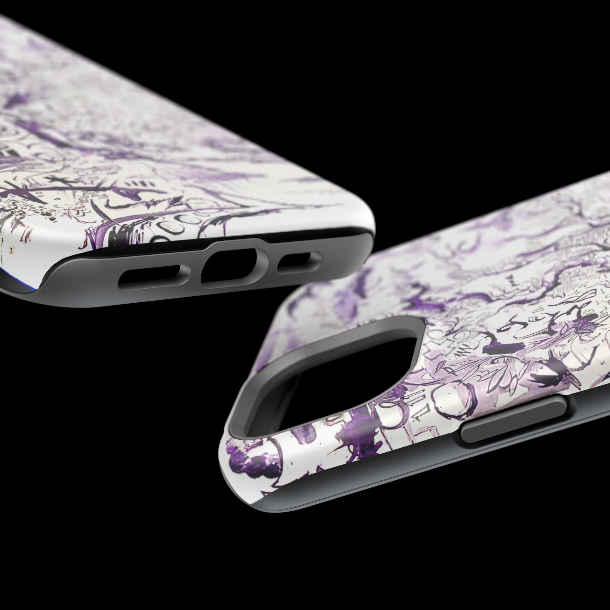 Purple Ink Tree Magnetic Tough Cases