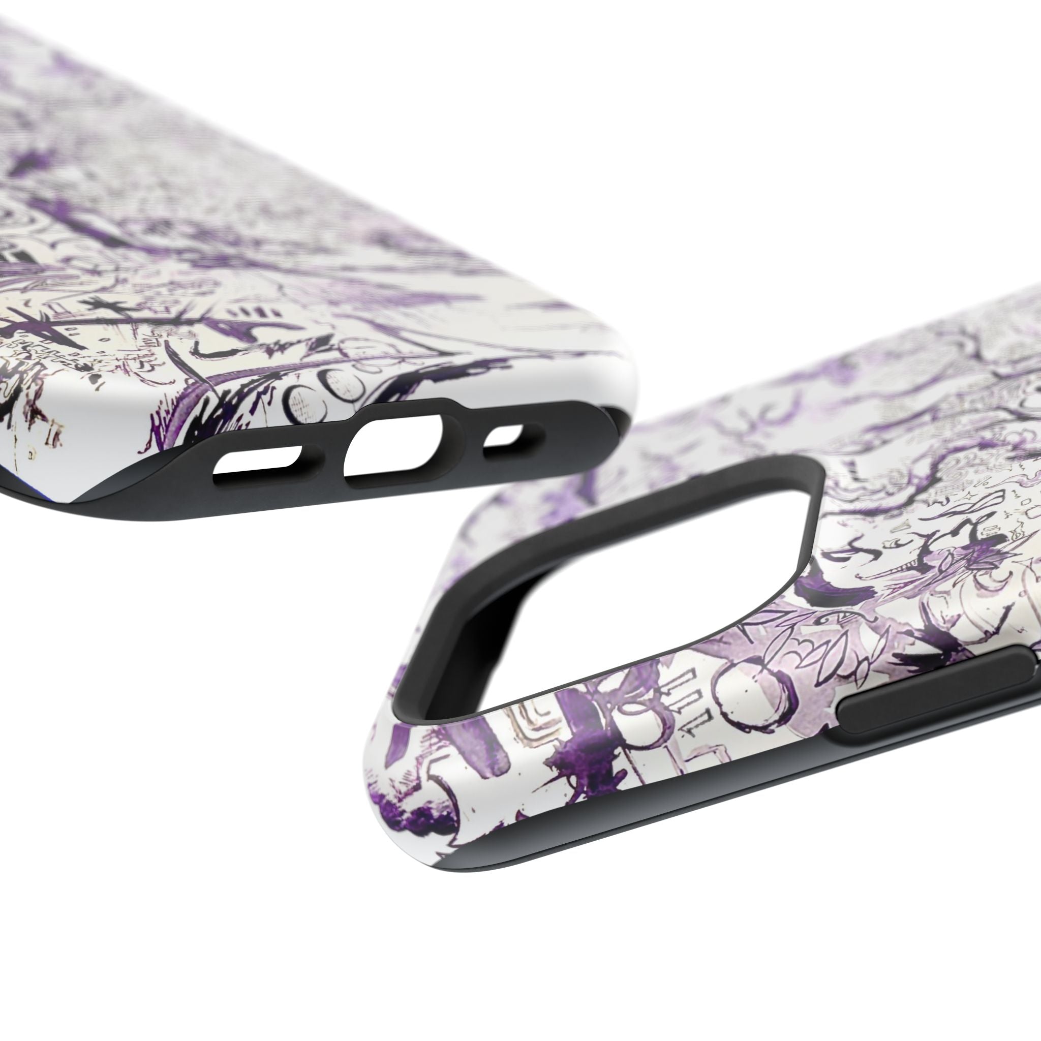 Purple Ink Tree Magnetic Tough Cases