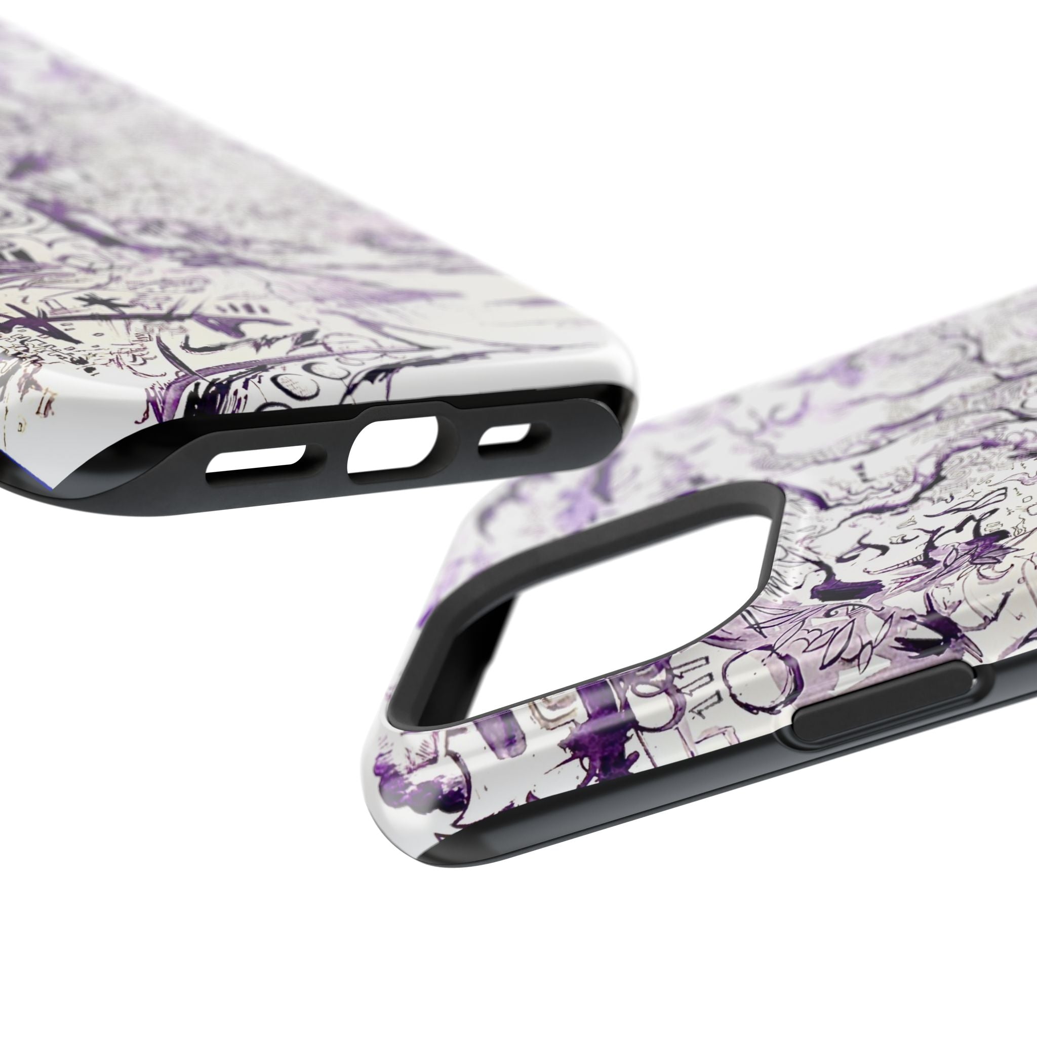 Purple Ink Tree Magnetic Tough Cases