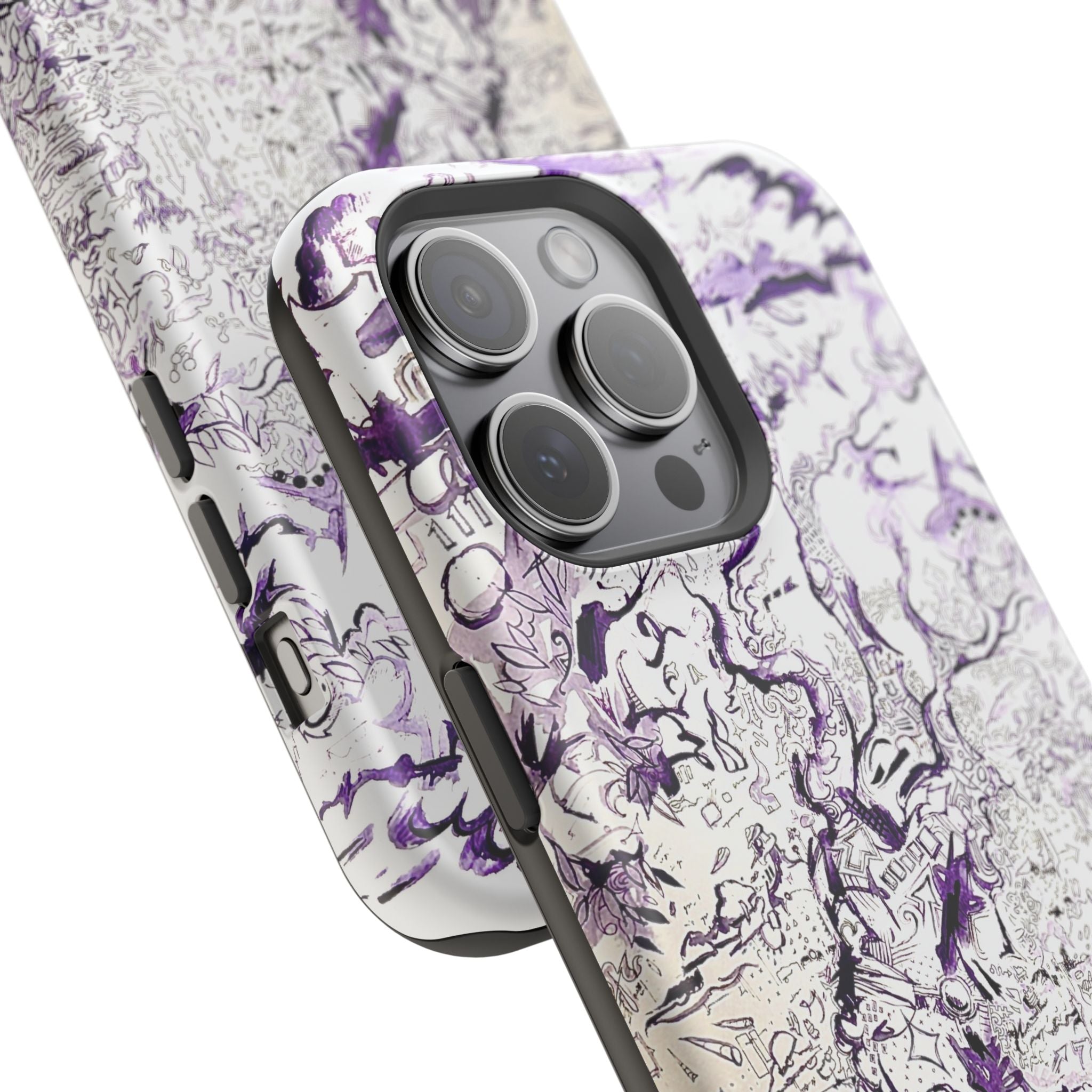 Purple Ink Tree Magnetic Tough Cases