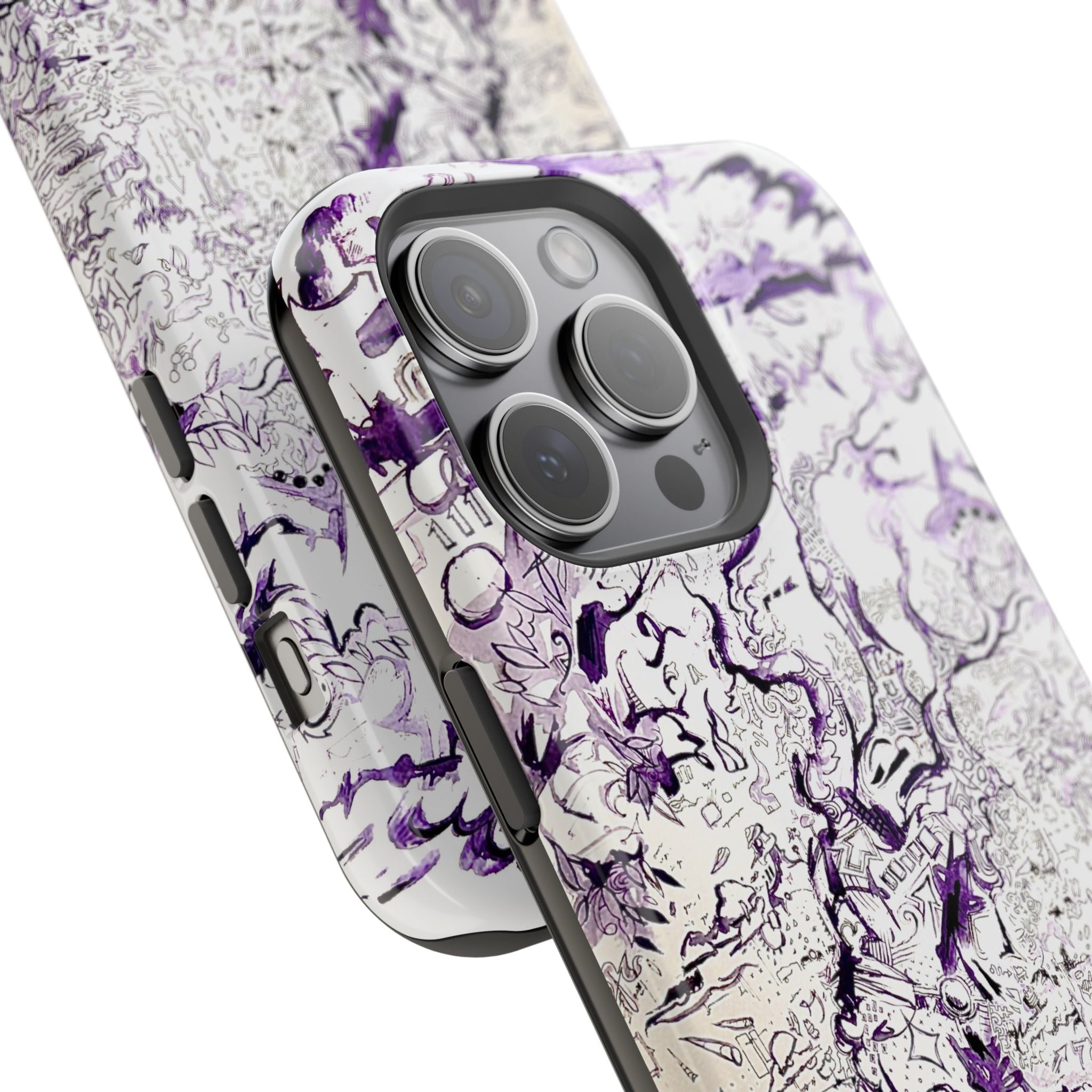 Purple Ink Tree Magnetic Tough Cases