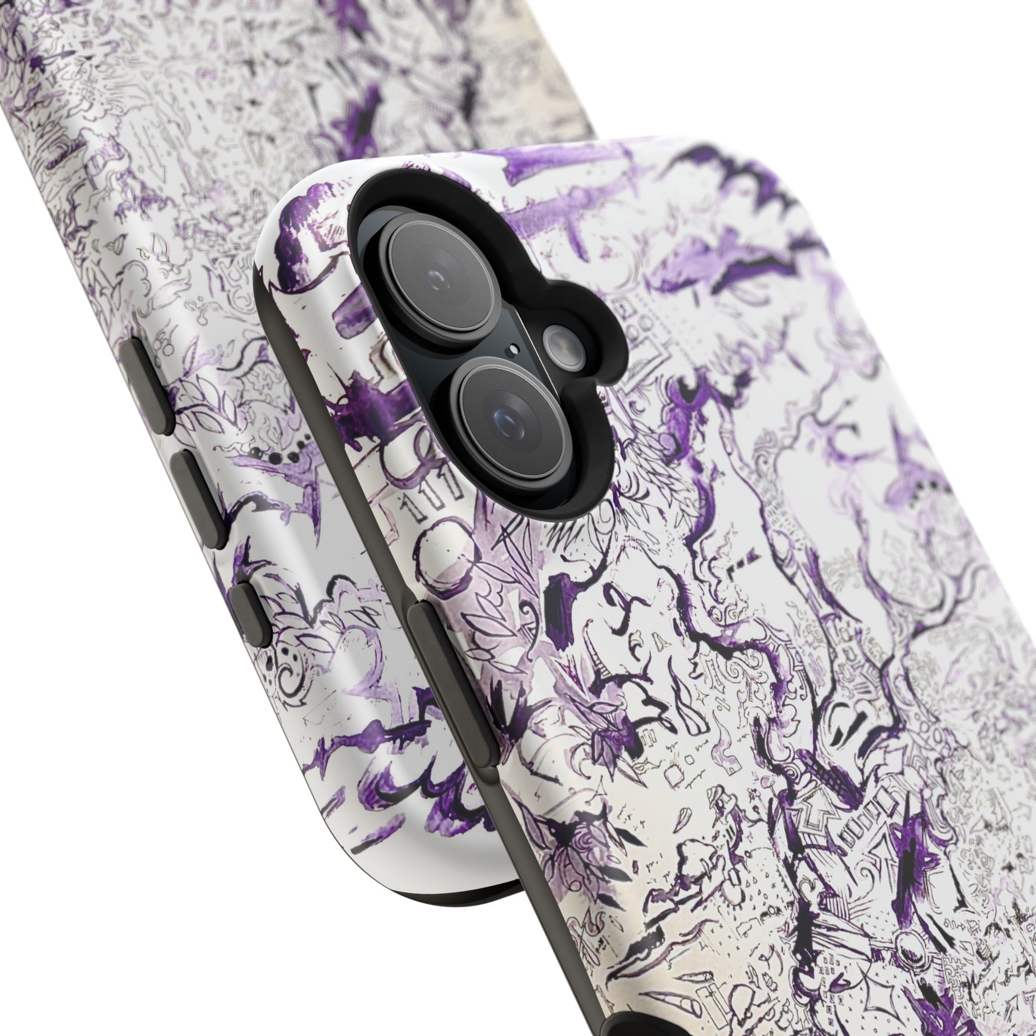 Purple Ink Tree Magnetic Tough Cases