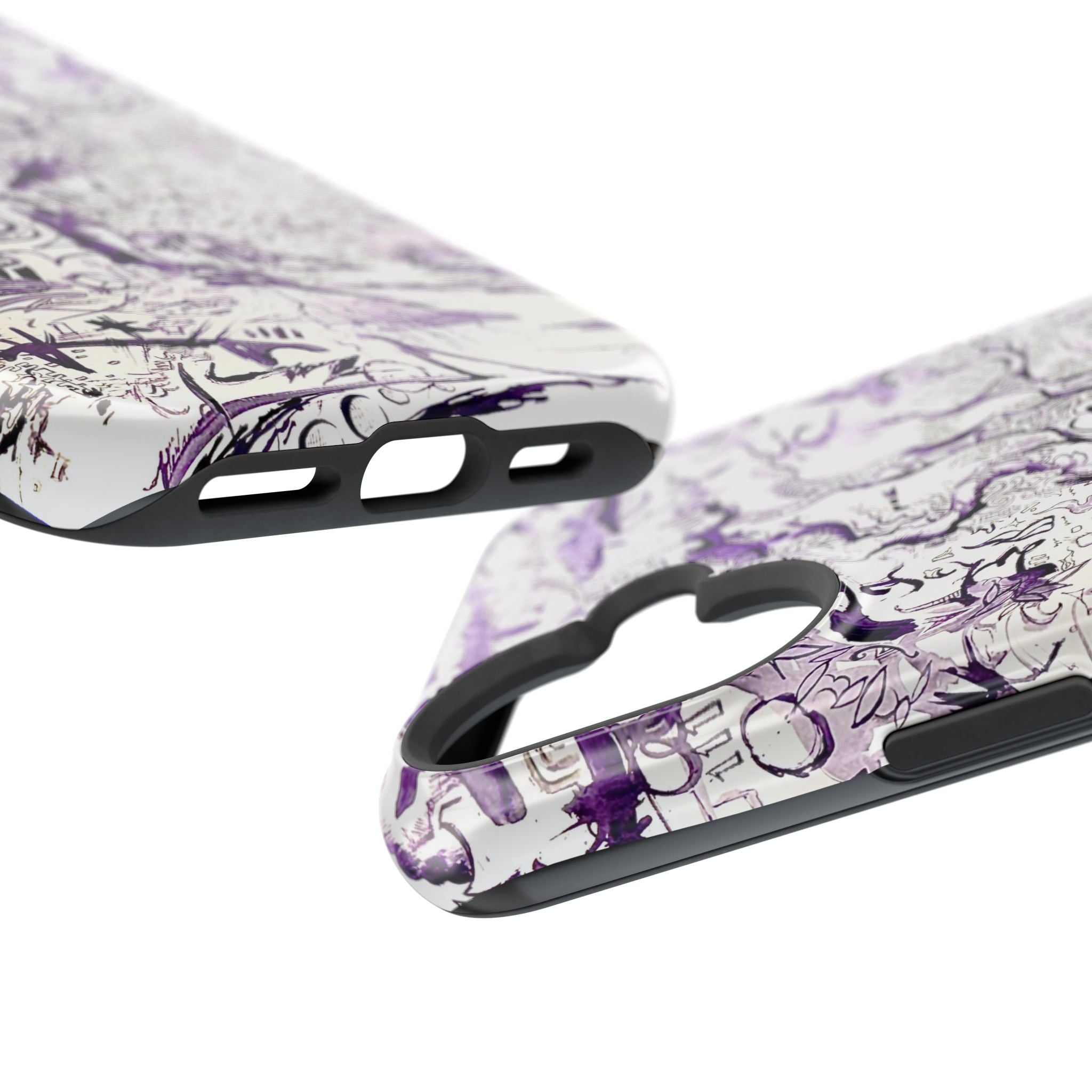 Purple Ink Tree Magnetic Tough Cases