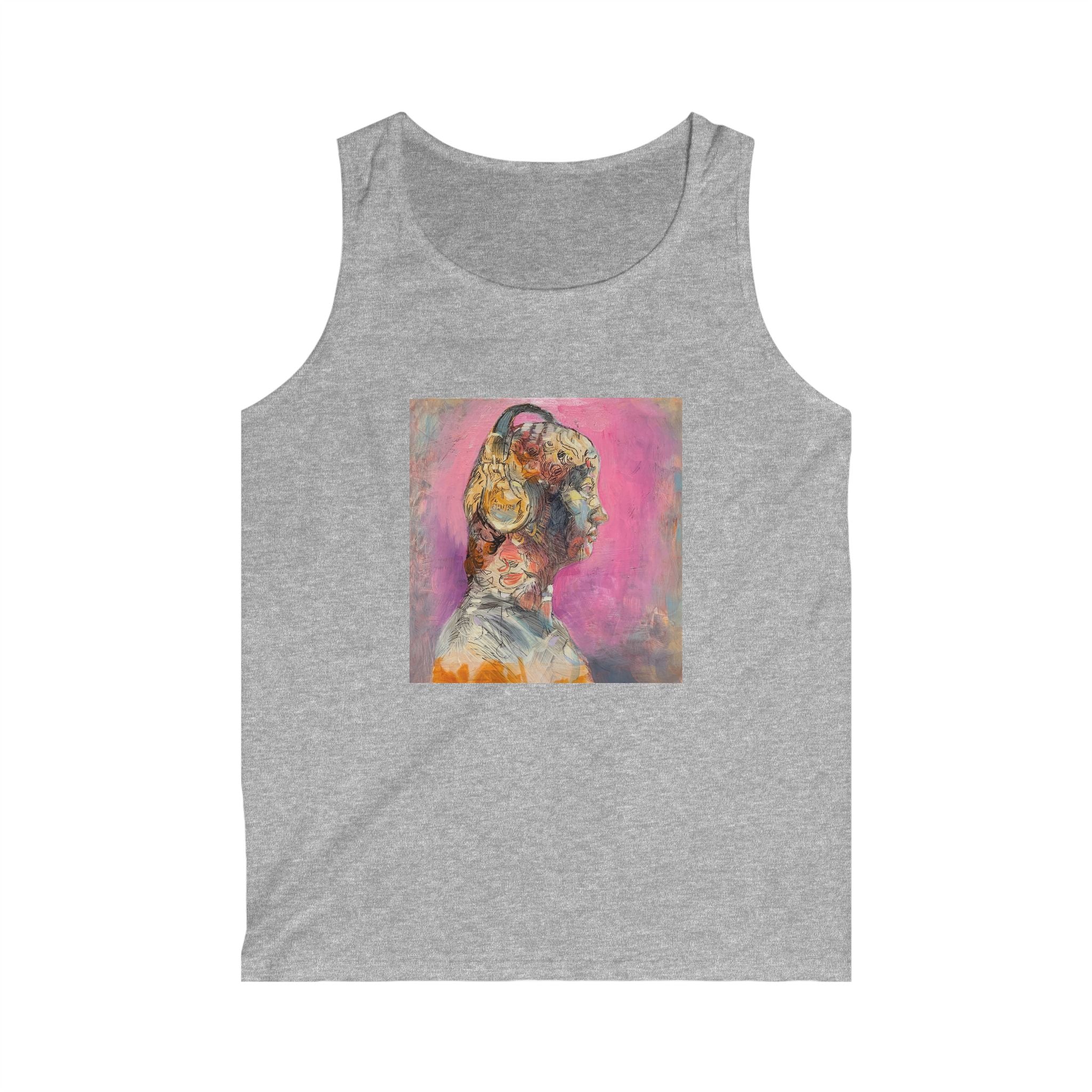 Abstract Realism Figure and Space Tank Top