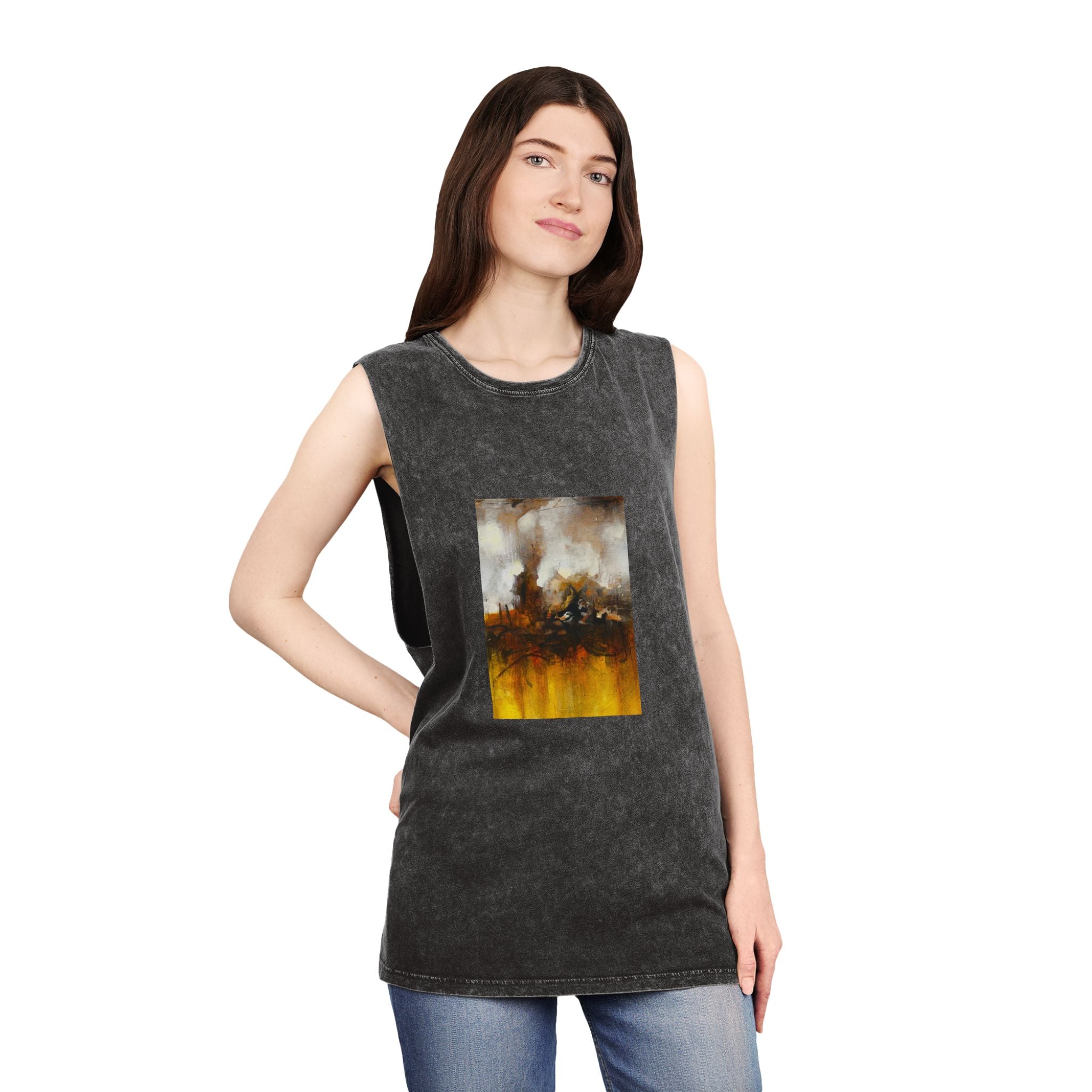 Unisex Stonewash Tank Top