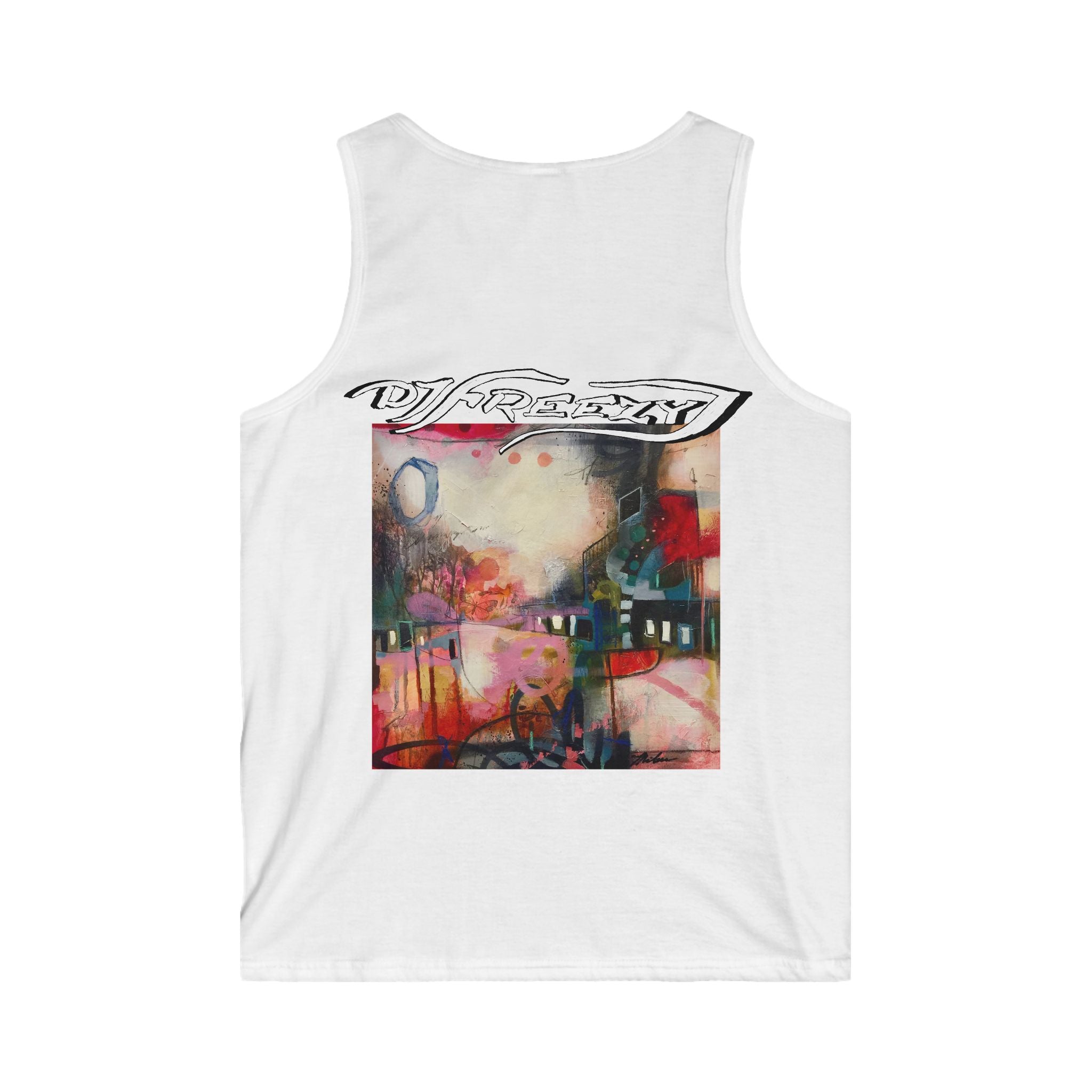 Abstract Realism Figure and Space Tank Top
