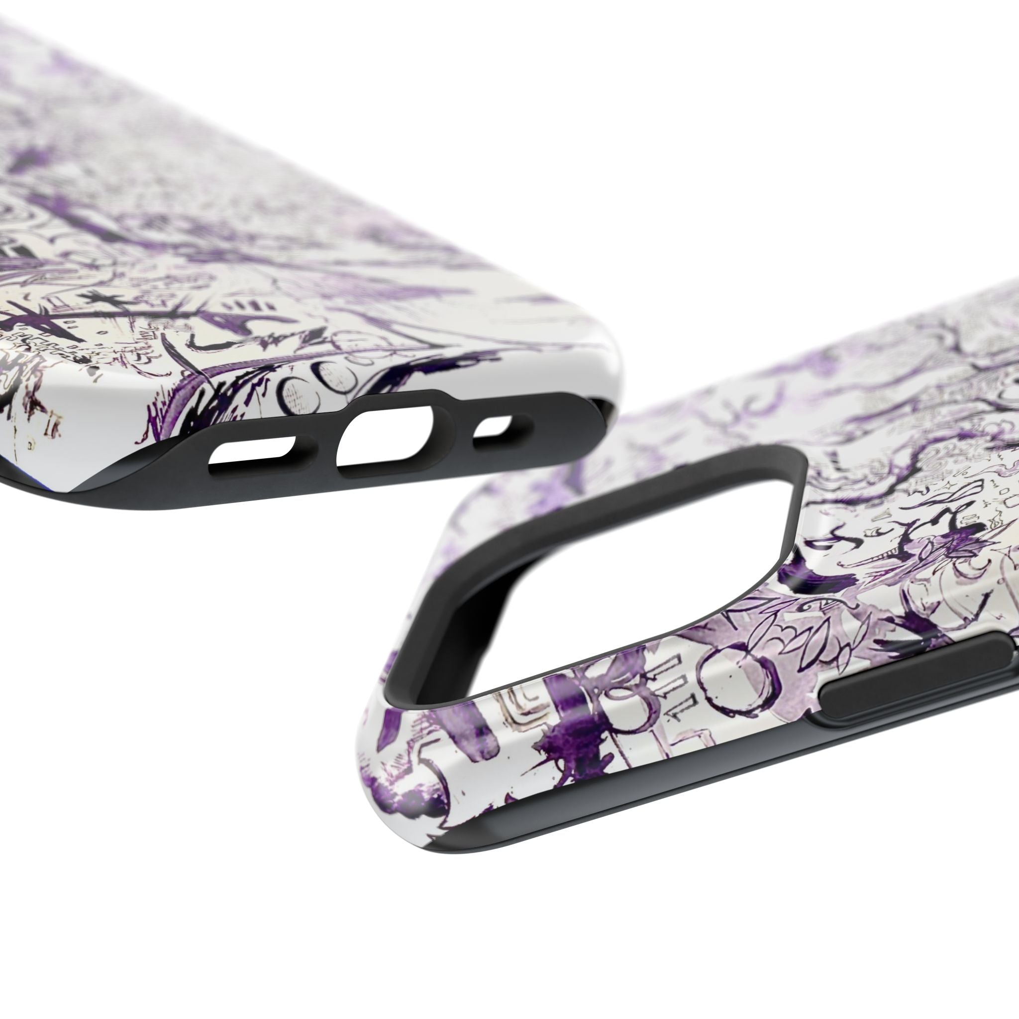Purple Ink Tree Magnetic Tough Cases
