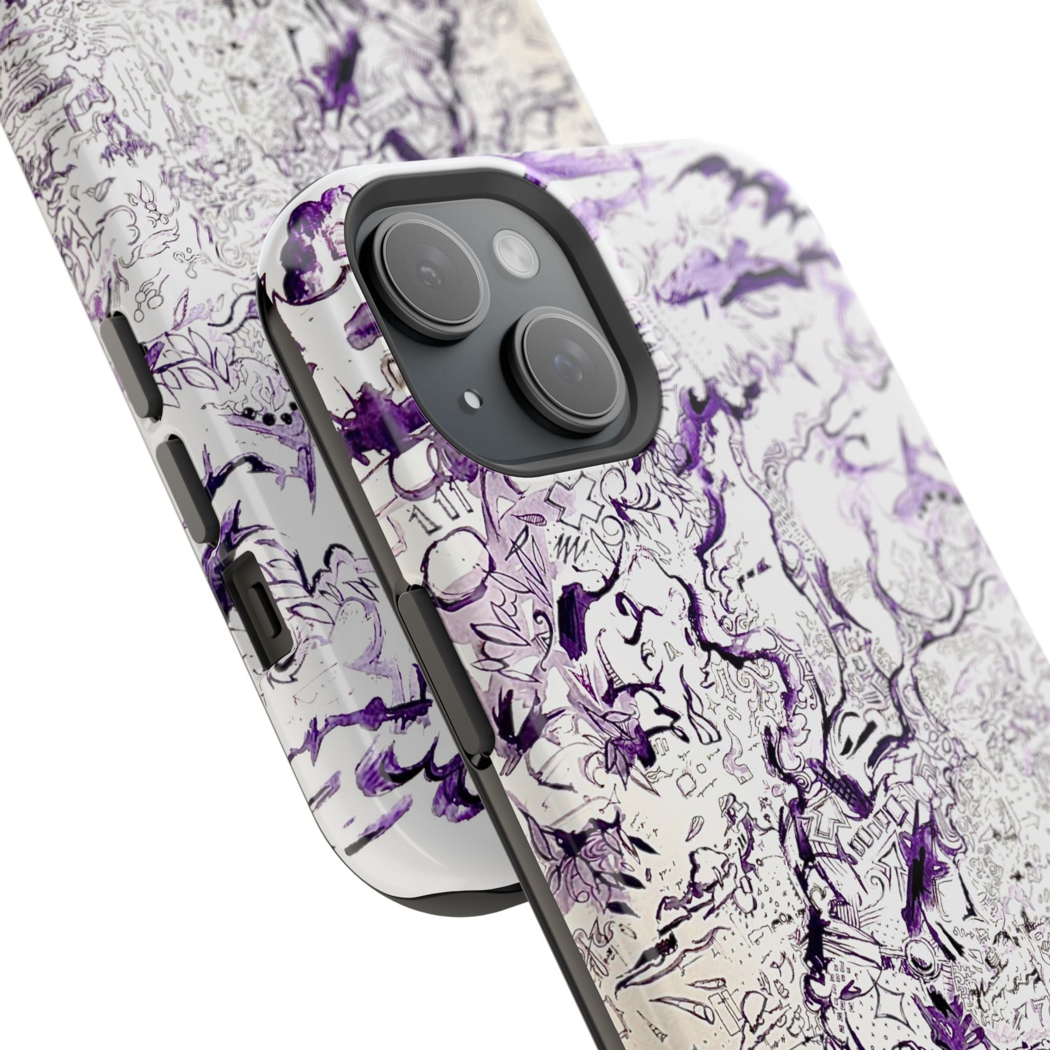 Purple Ink Tree Magnetic Tough Cases