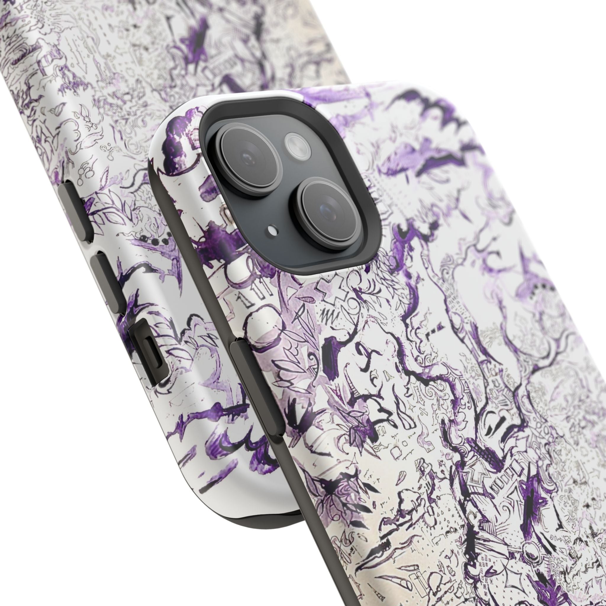 Purple Ink Tree Magnetic Tough Cases
