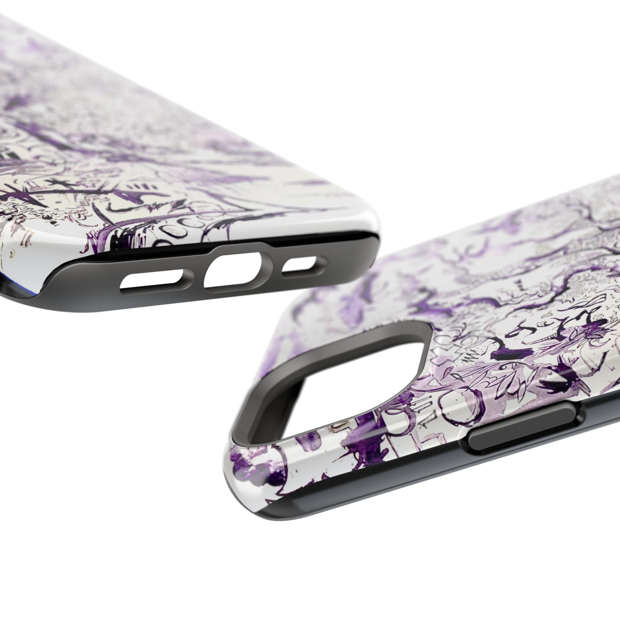 Purple Ink Tree Magnetic Tough Cases
