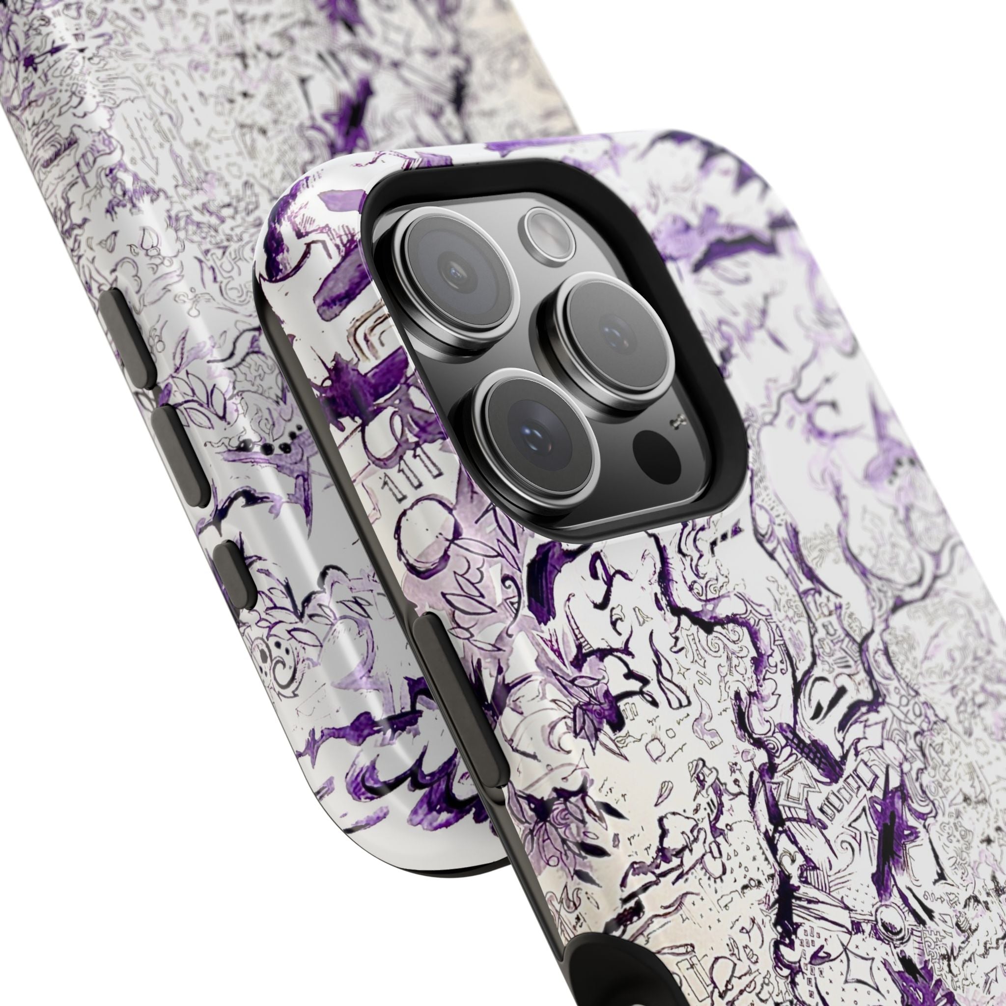 Purple Ink Tree Magnetic Tough Cases