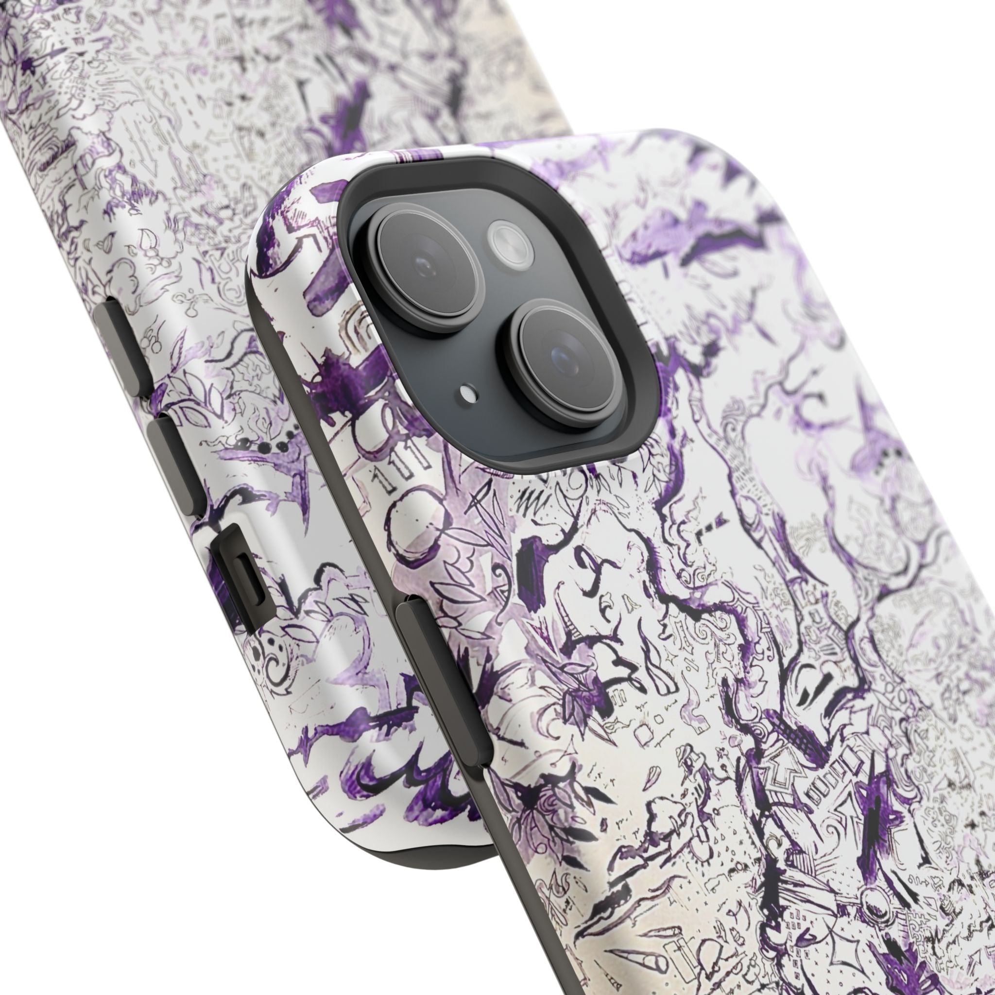 Purple Ink Tree Magnetic Tough Cases