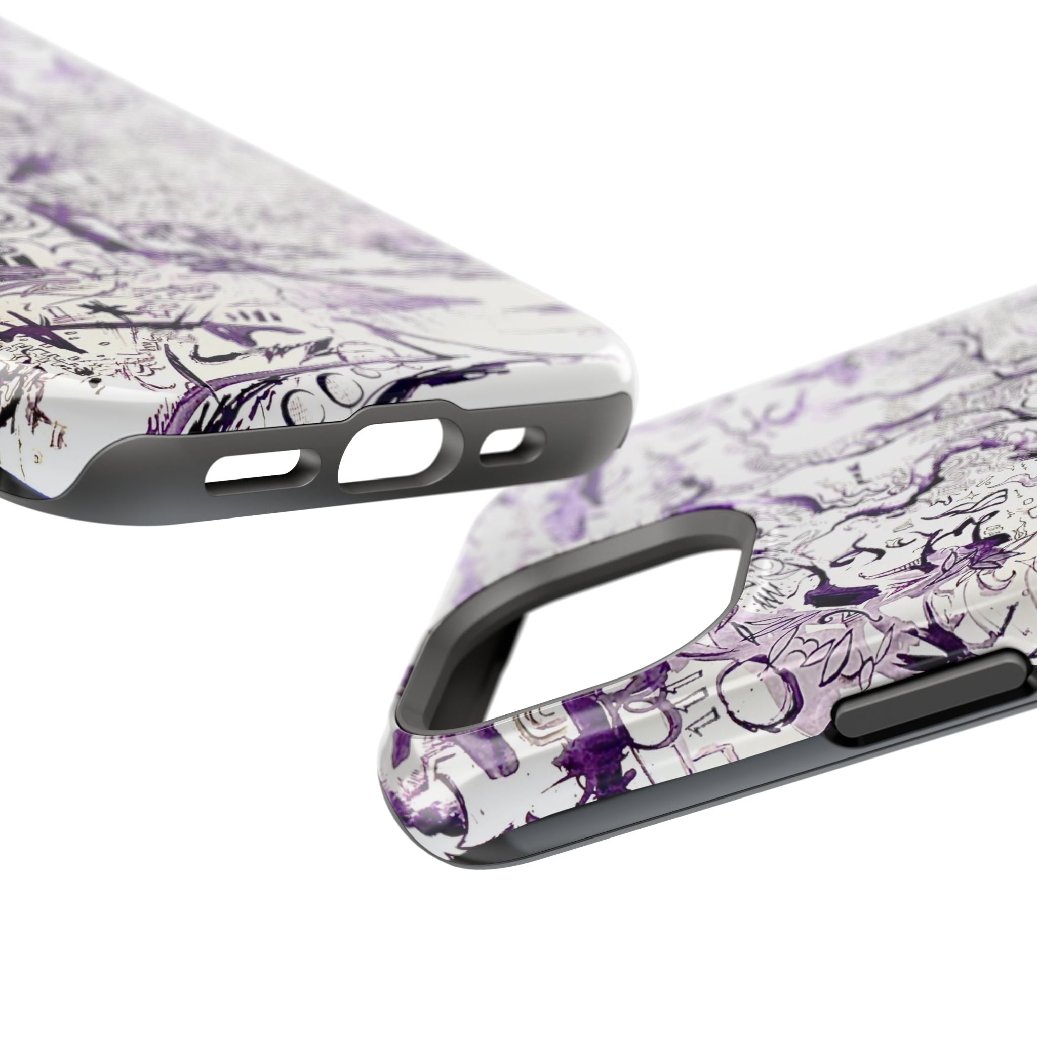 Purple Ink Tree Magnetic Tough Cases