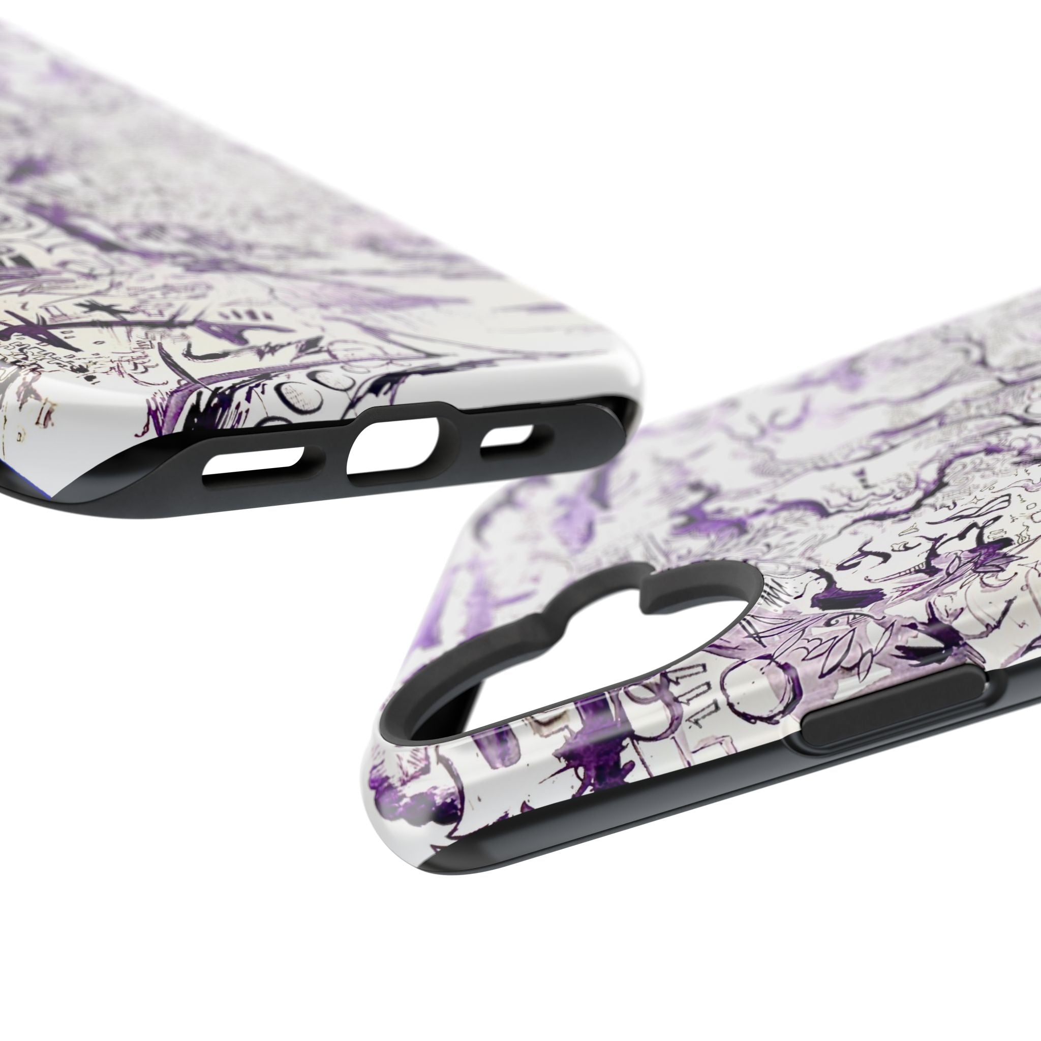 Purple Ink Tree Magnetic Tough Cases