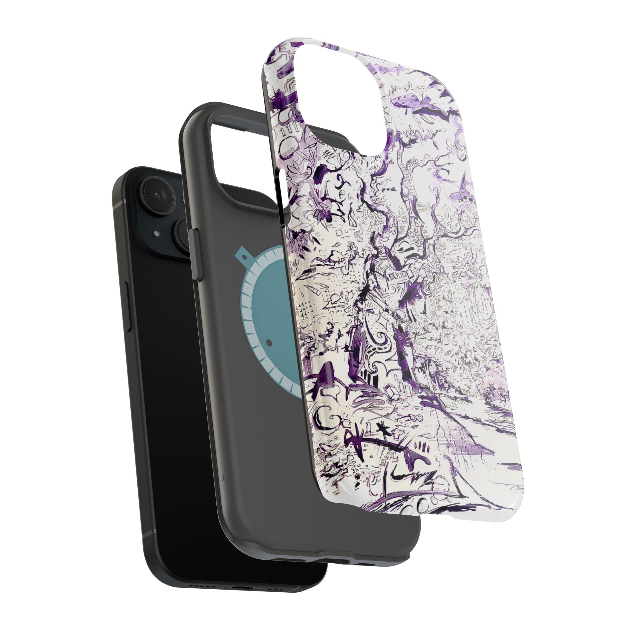 Purple Ink Tree Magnetic Tough Cases