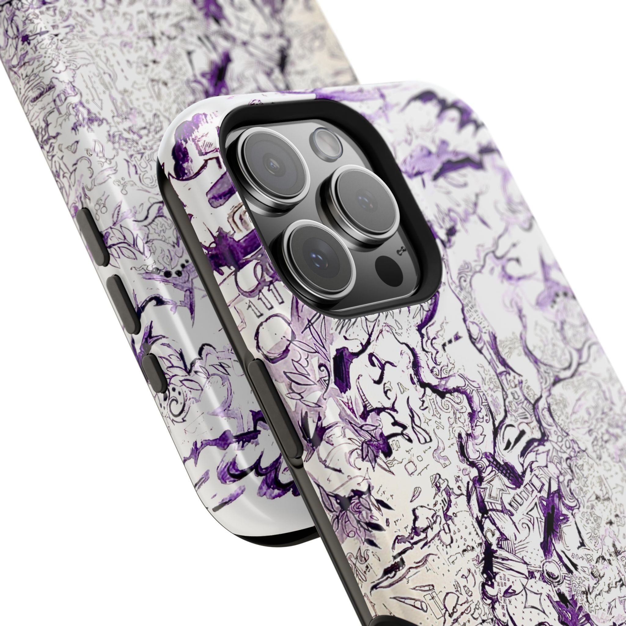 Purple Ink Tree Magnetic Tough Cases