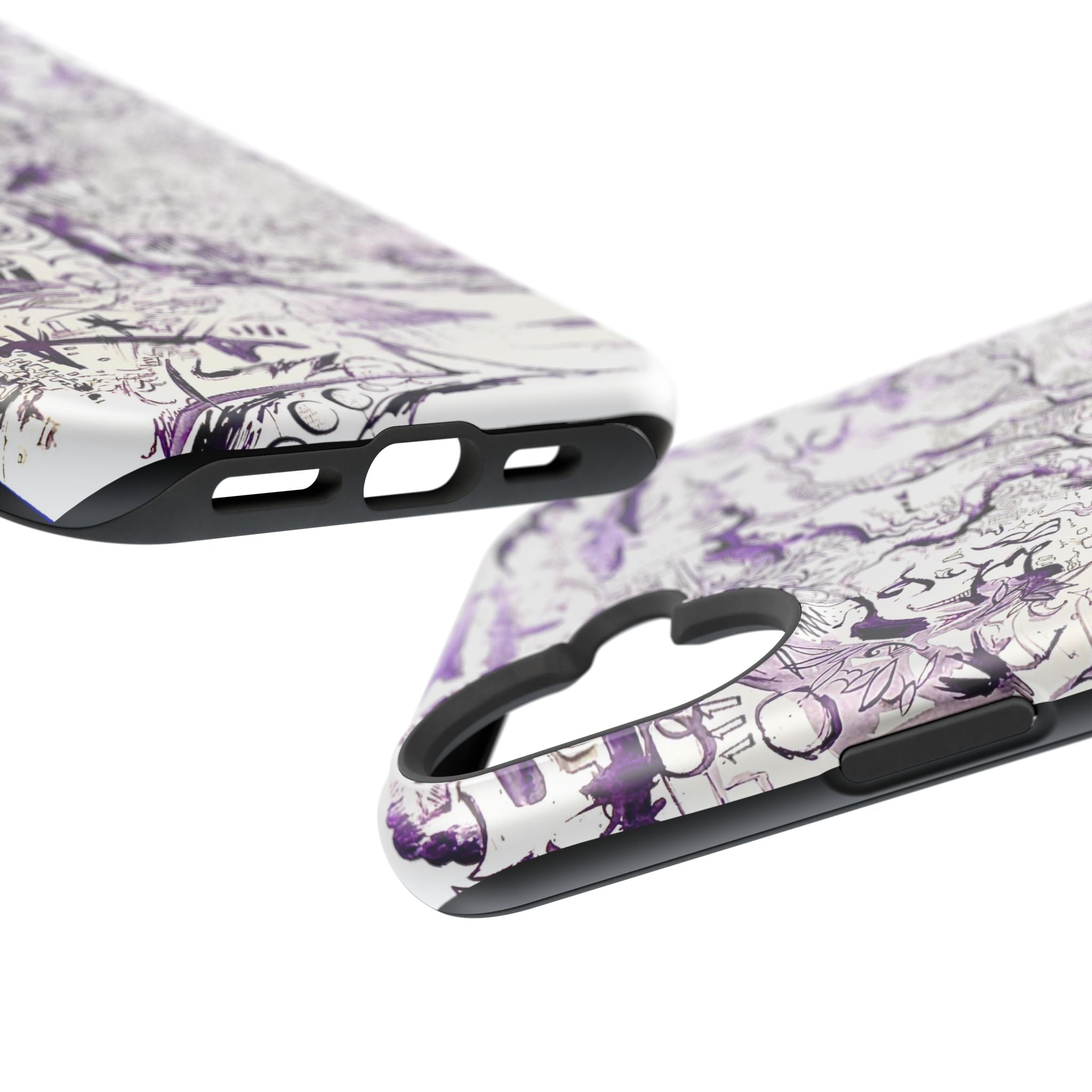Purple Ink Tree Magnetic Tough Cases