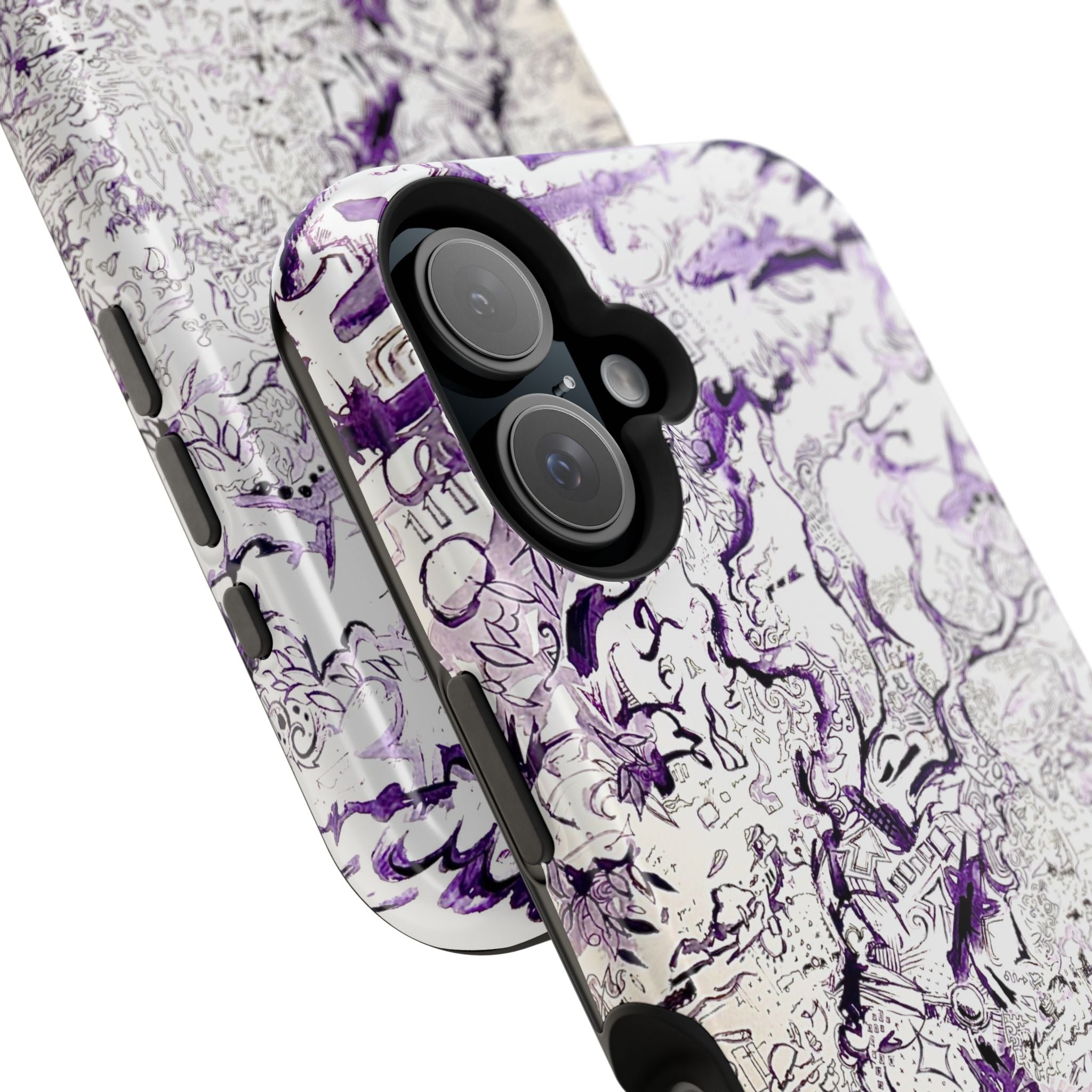 Purple Ink Tree Magnetic Tough Cases