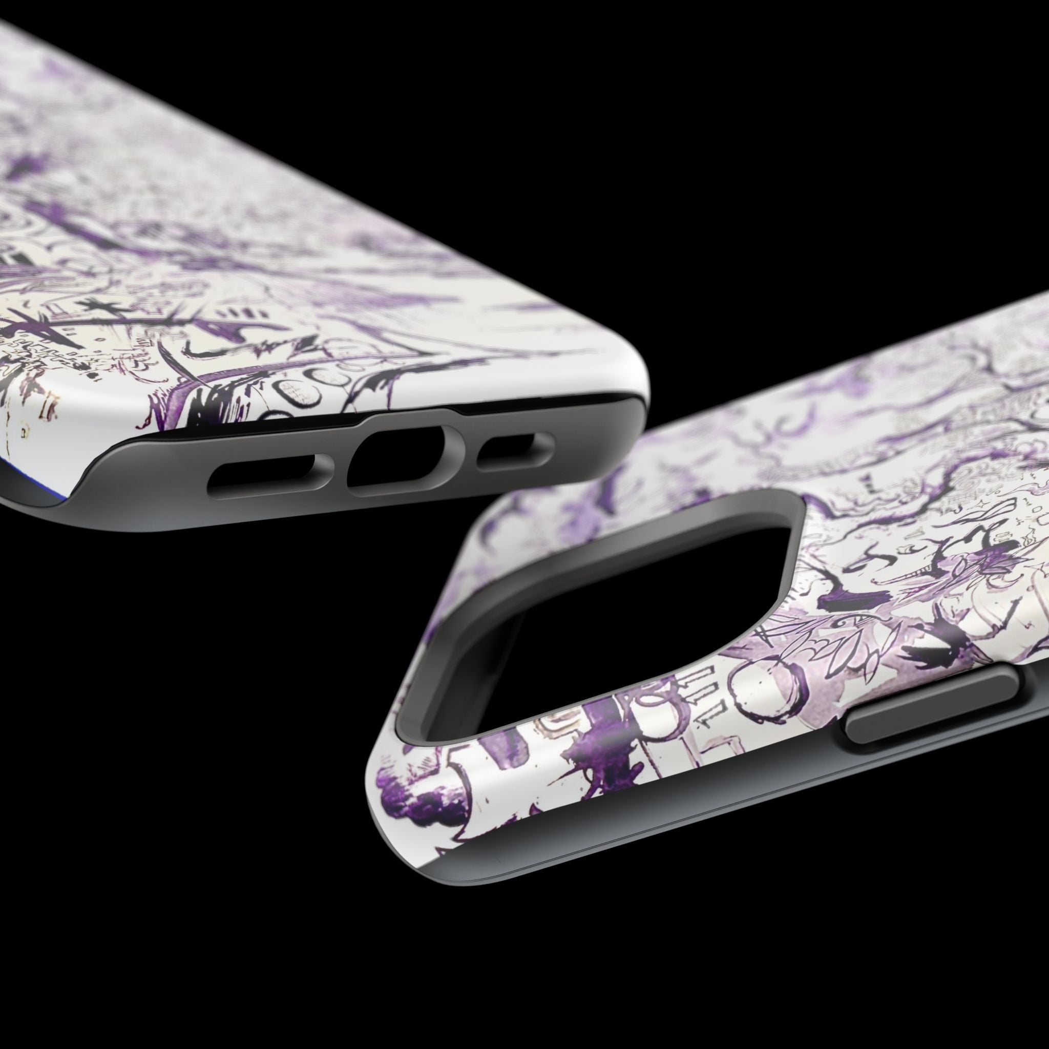 Purple Ink Tree Magnetic Tough Cases