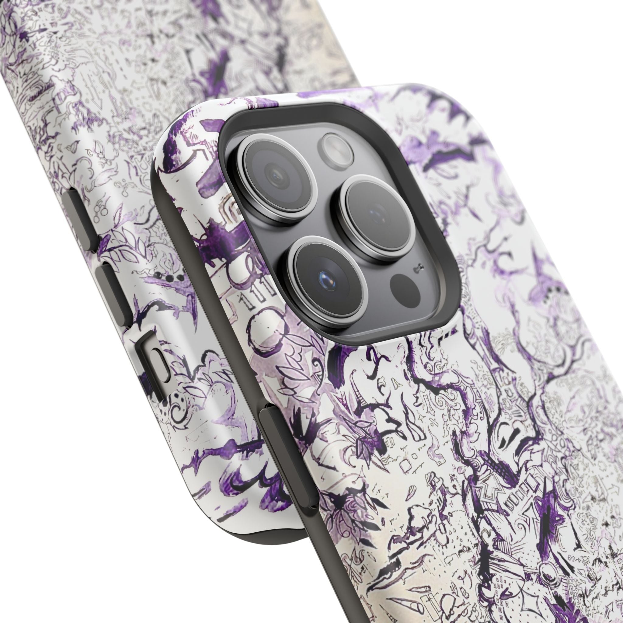Purple Ink Tree Magnetic Tough Cases