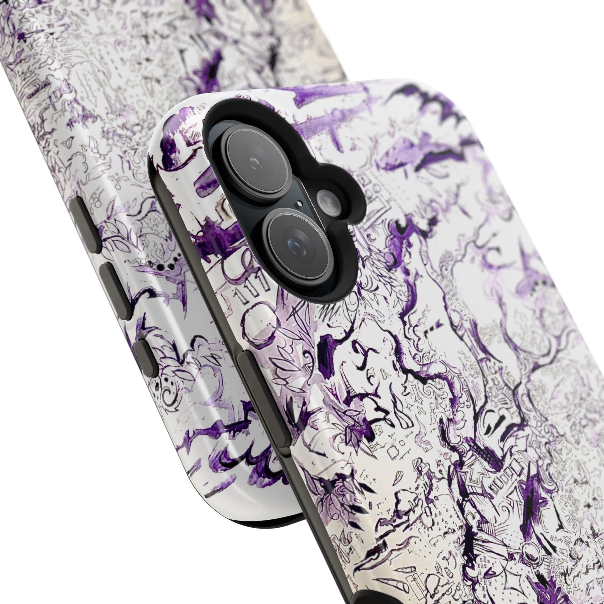Purple Ink Tree Magnetic Tough Cases