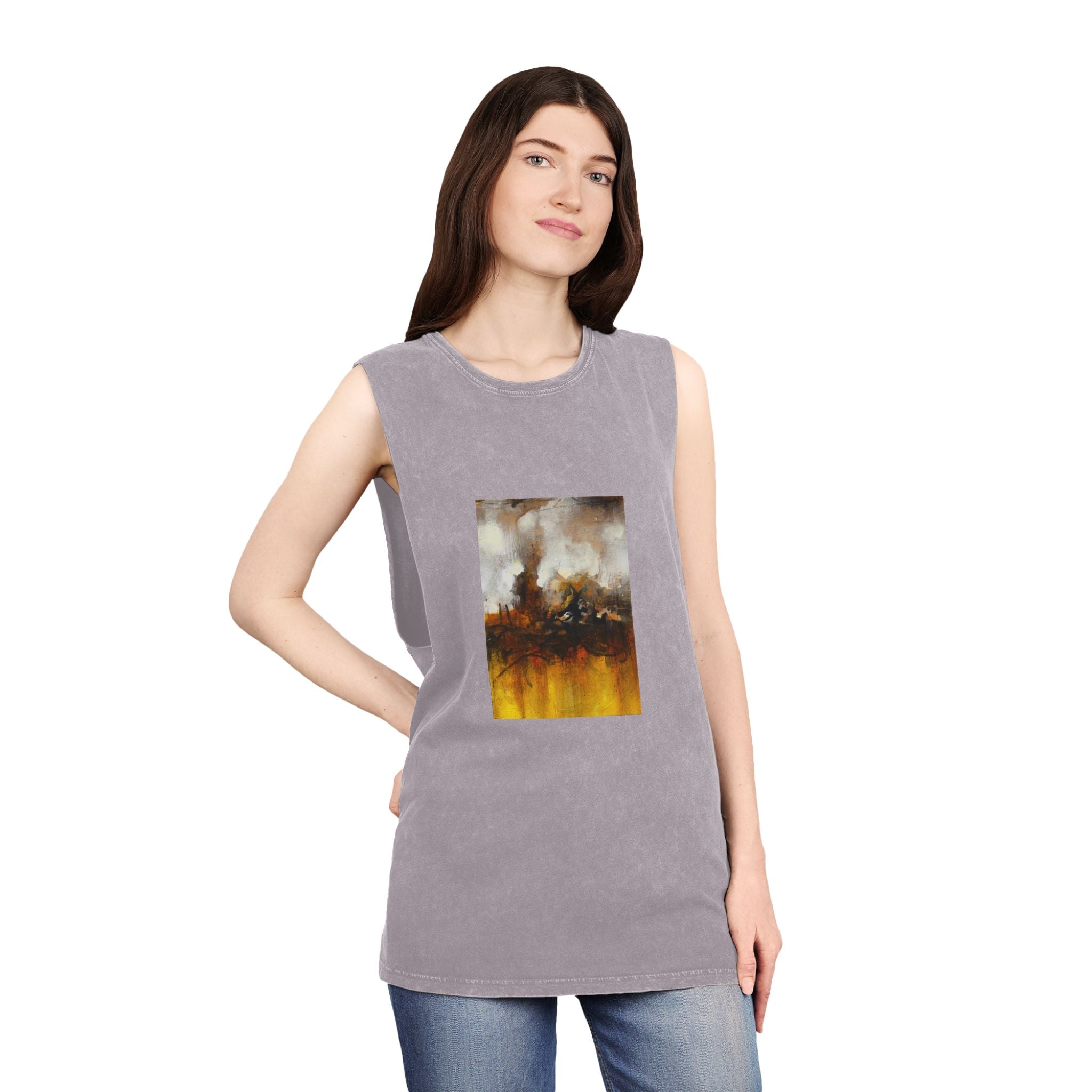 Unisex Stonewash Tank Top
