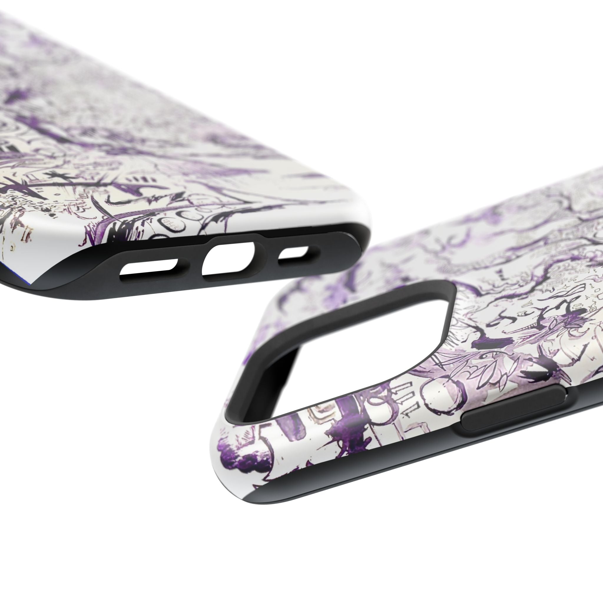 Purple Ink Tree Magnetic Tough Cases