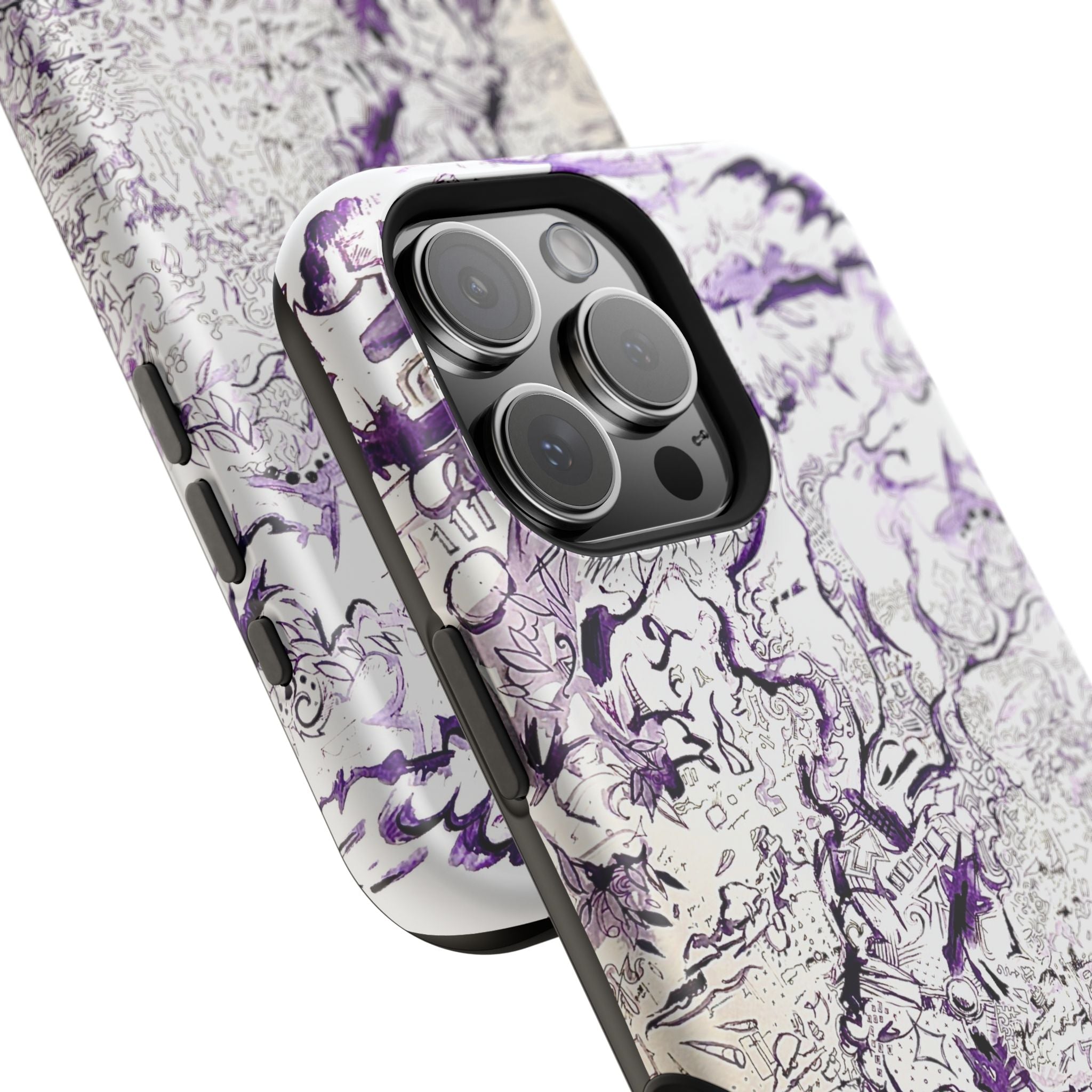 Purple Ink Tree Magnetic Tough Cases