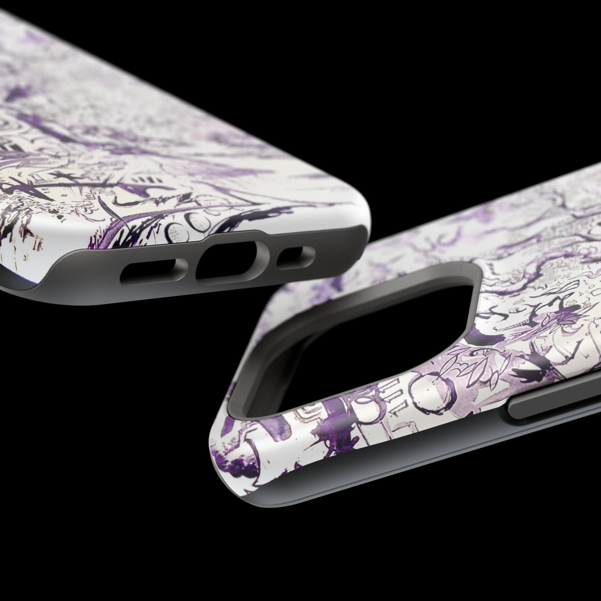 Purple Ink Tree Magnetic Tough Cases