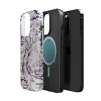 Purple Ink Tree Magnetic Tough Cases
