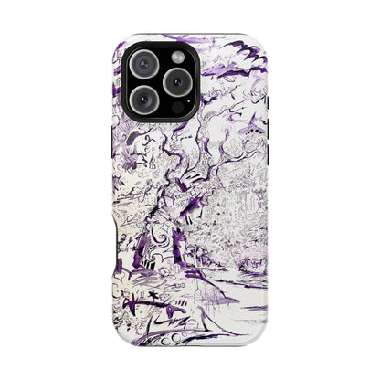 Purple Ink Tree Magnetic Tough Cases