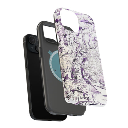 Purple Ink Tree Magnetic Tough Cases