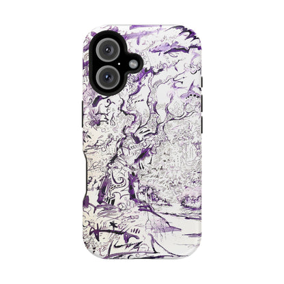 Purple Ink Tree Magnetic Tough Cases