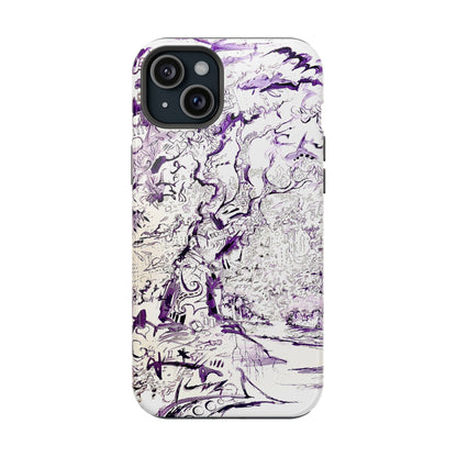 Purple Ink Tree Magnetic Tough Cases