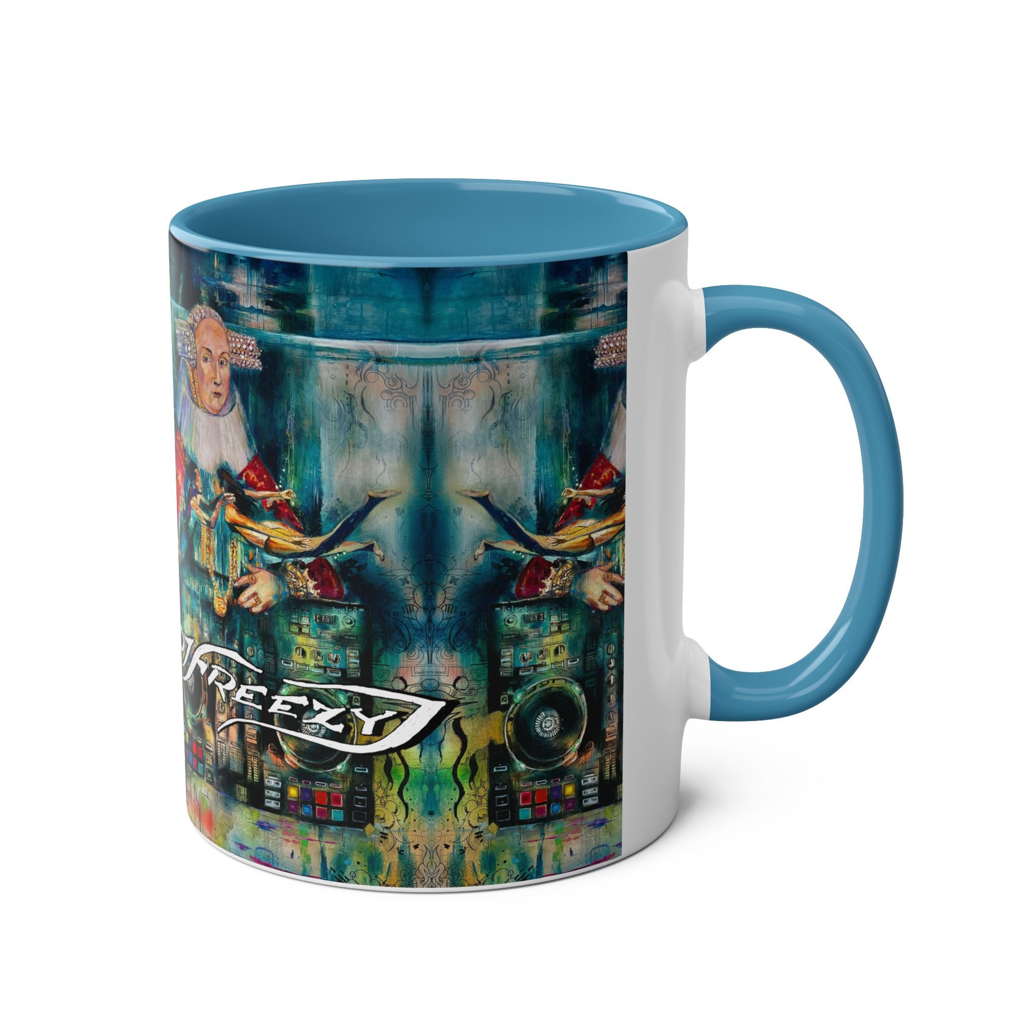 Two-Tone Coffee Mugs, 11oz