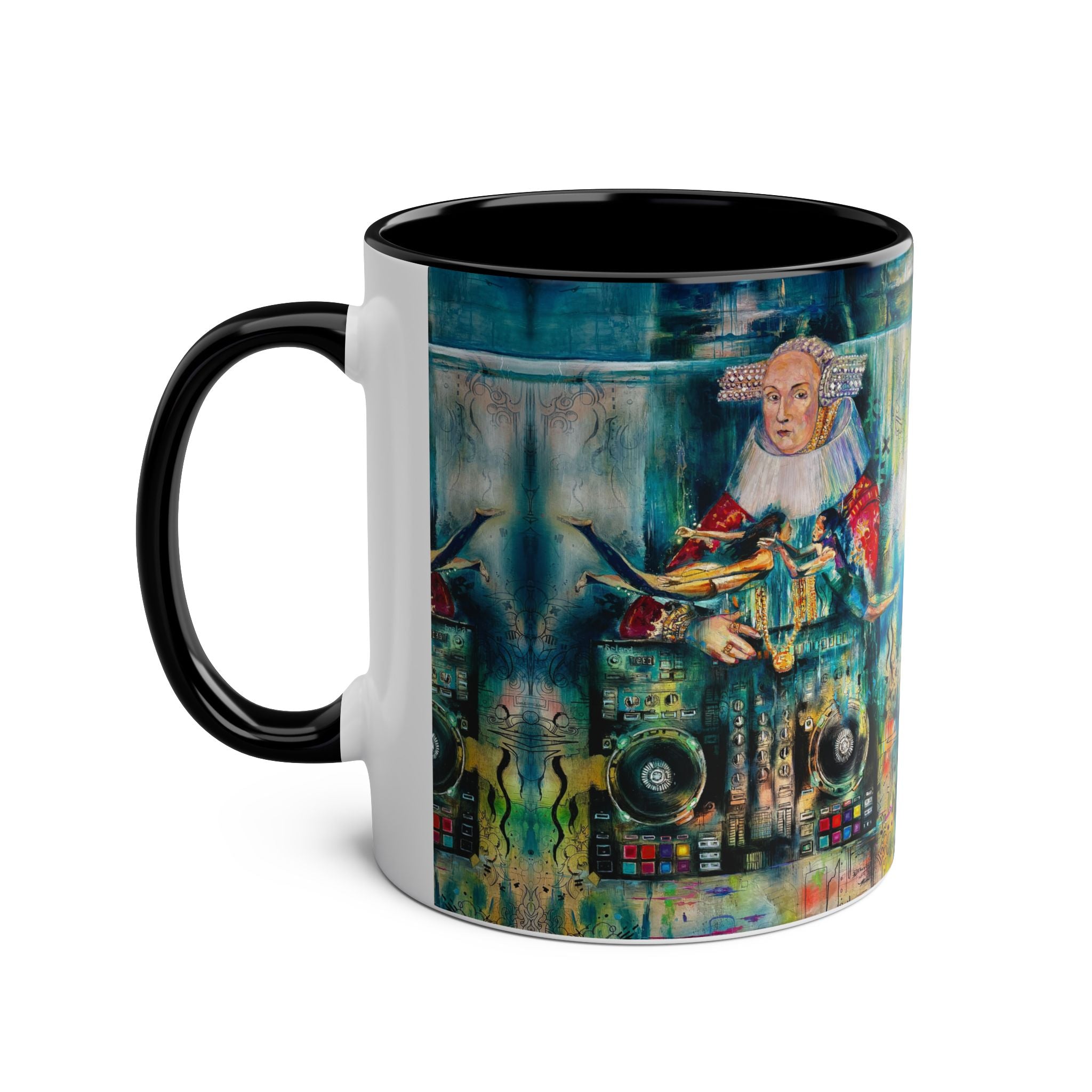Two-Tone Coffee Mugs, 11oz