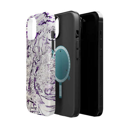 Purple Ink Tree Magnetic Tough Cases