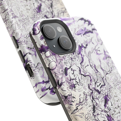Purple Ink Tree Magnetic Tough Cases
