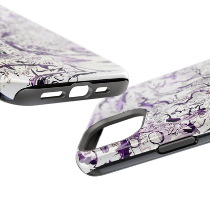 Purple Ink Tree Magnetic Tough Cases