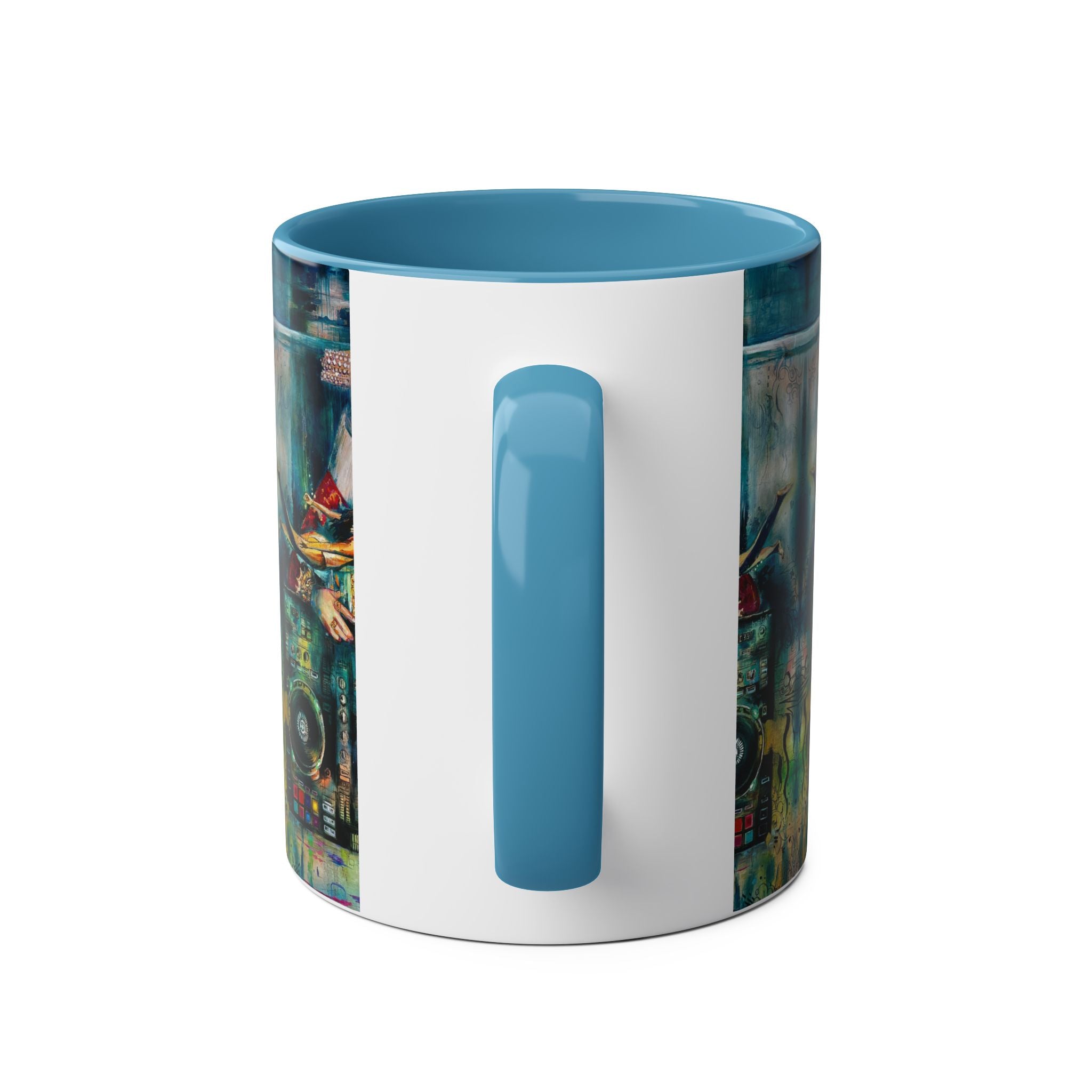 Two-Tone Coffee Mugs, 11oz