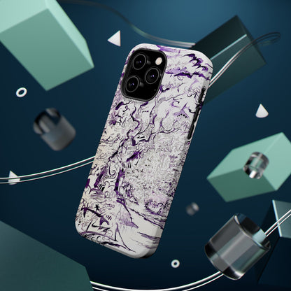 Purple Ink Tree Magnetic Tough Cases